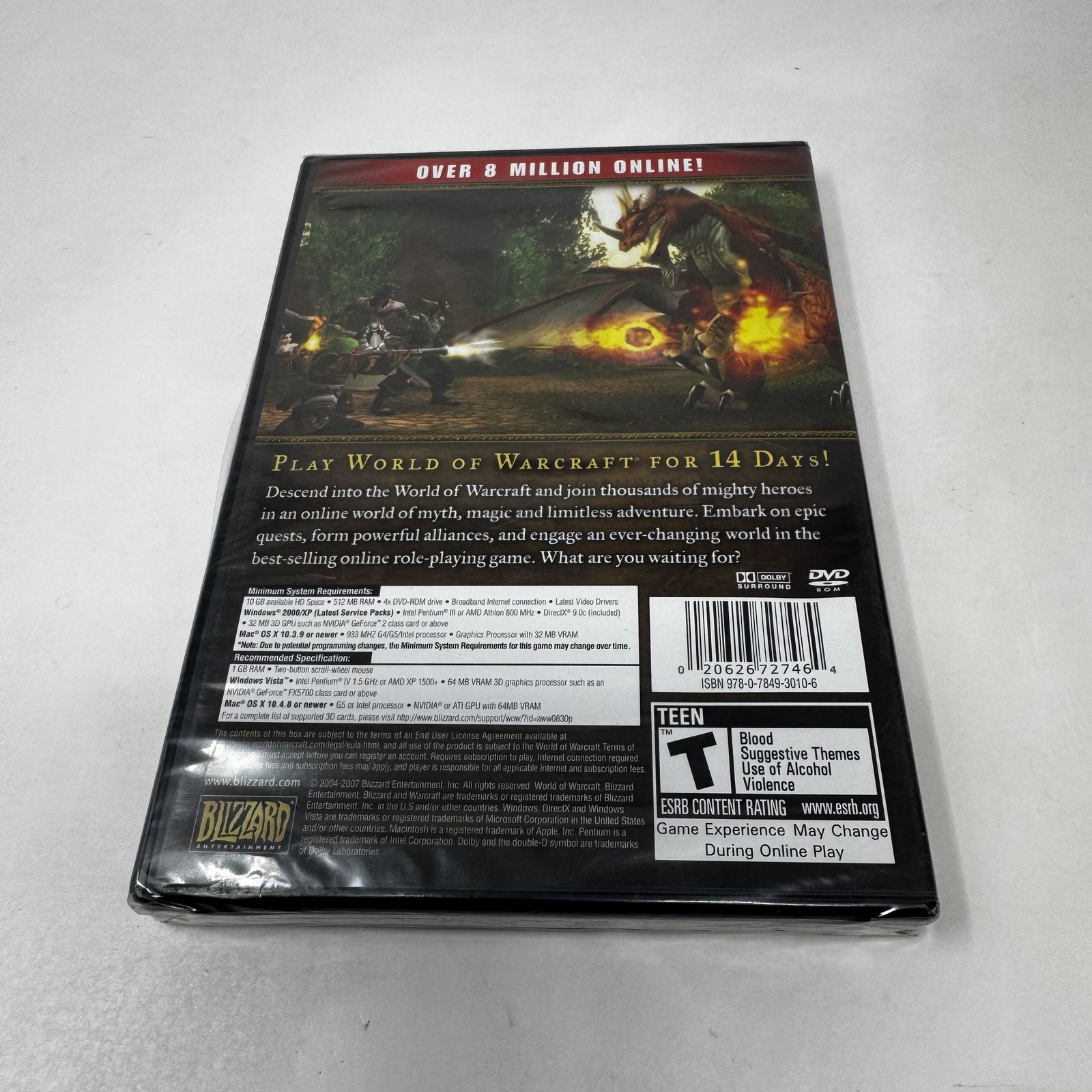 World of Warcraft WoW PC DVD-ROM 14-Day Trial Edition Blizzard Entertainment NEW