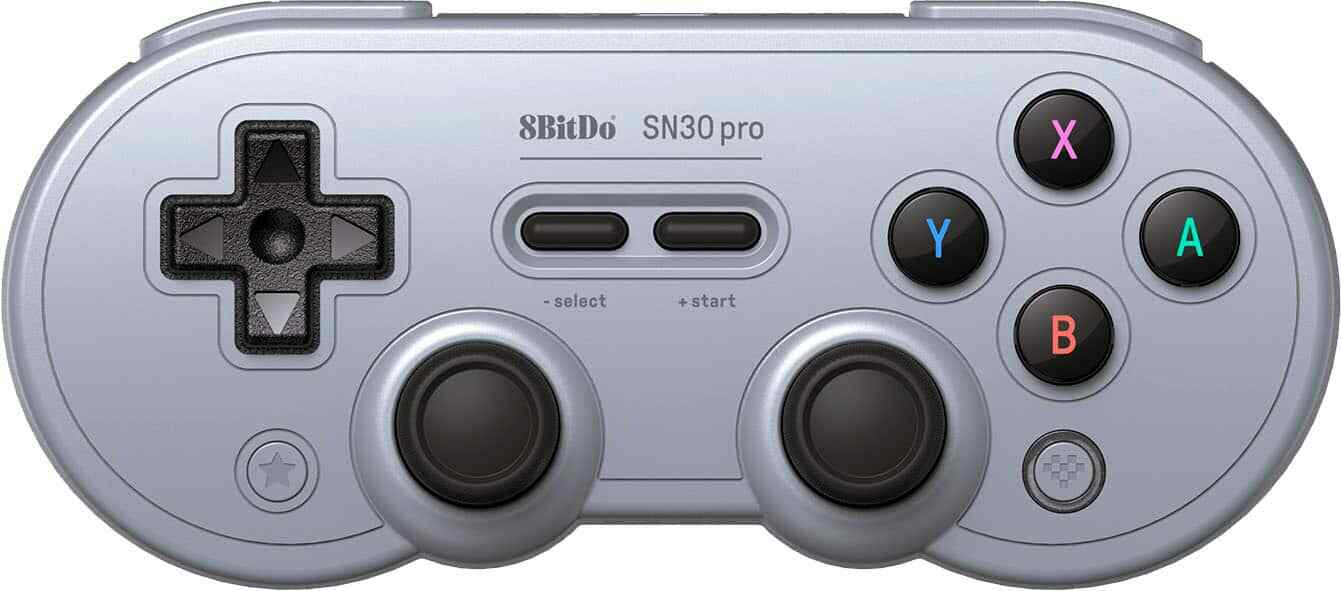 8BitDo – SN30 Pro Wireless Controller with Hall Effect Joysticks – Gray