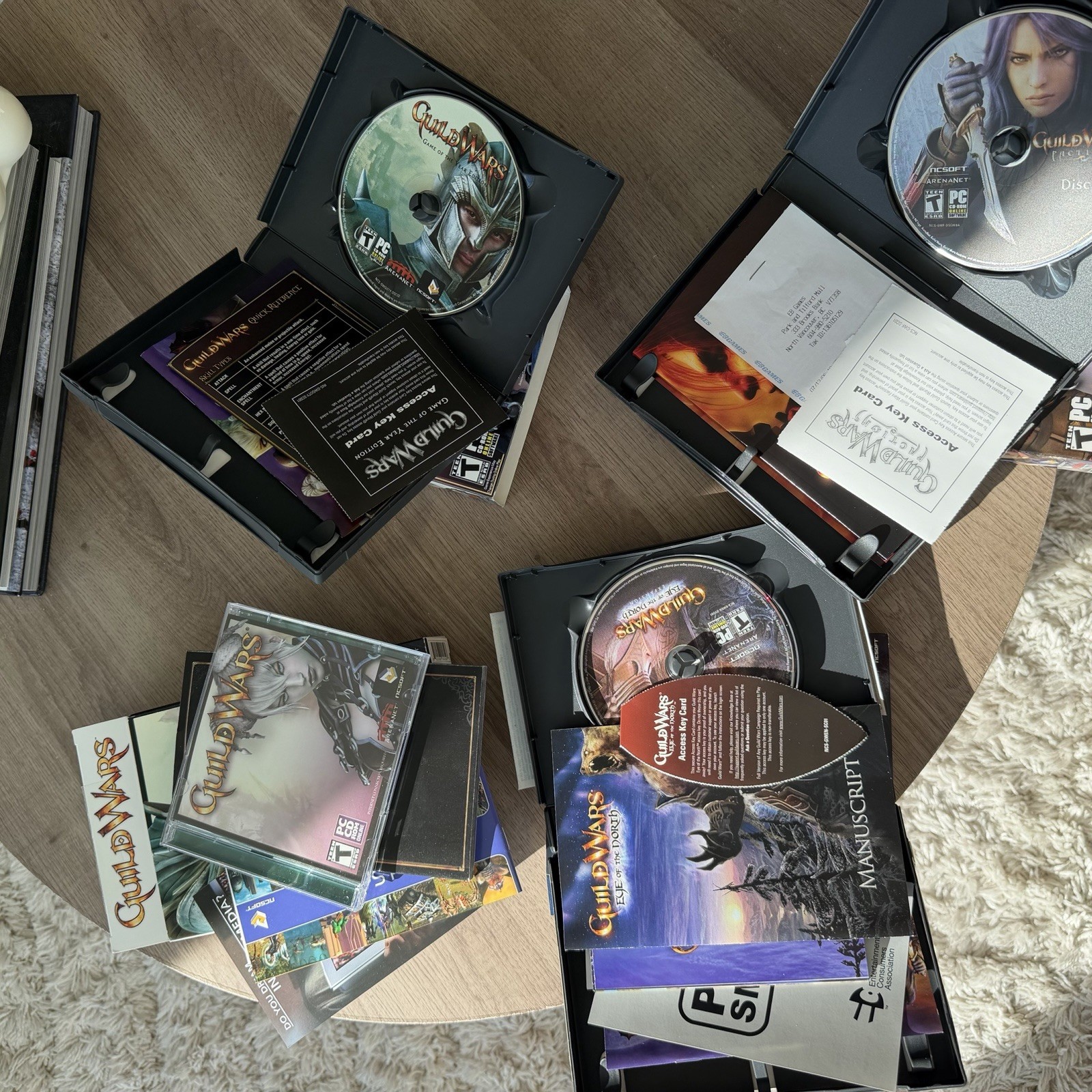 4 Guild Wars PC CD-ROM DVD Factions Eye Of The North Expansion ~ Lot