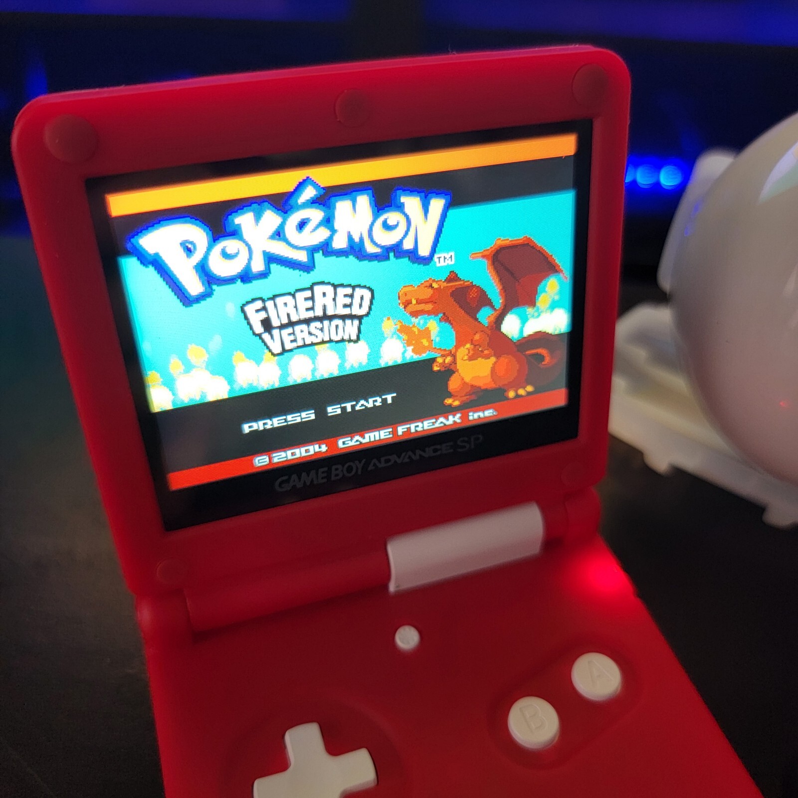 Nintendo Game Boy Advance SP AGS-001 Pokémon Pokeball Shell IPS Screen MOD
