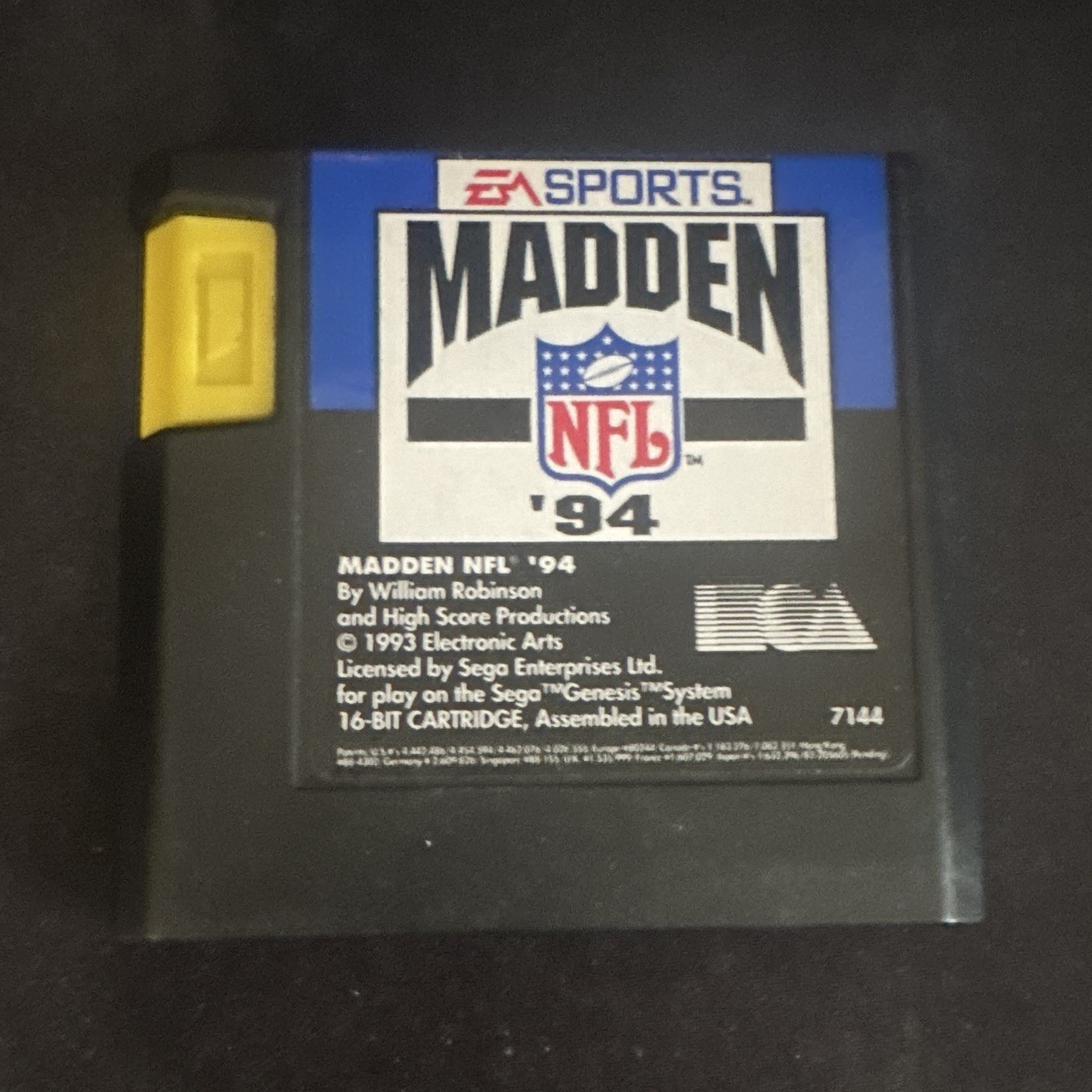 EA Sports Madden NFL ’94 – Sega Genesis 1993 Sports American Football Game