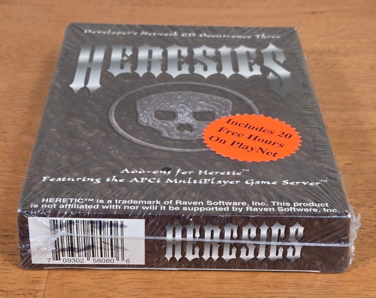 New Sealed Heresies Heretic Expansion Set Developers Network IBM PC CD 1995