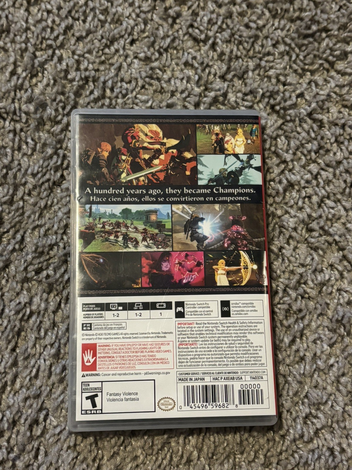 Hyrule Warriors Age of Calamity Zelda Nintendo Switch Complete CIB Tested