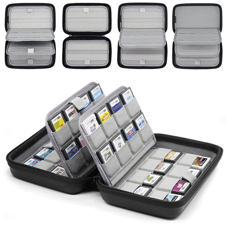 64 DS 3DS Switch Game Case Compatible with Nintendo Game Cartridges, Cards Holde