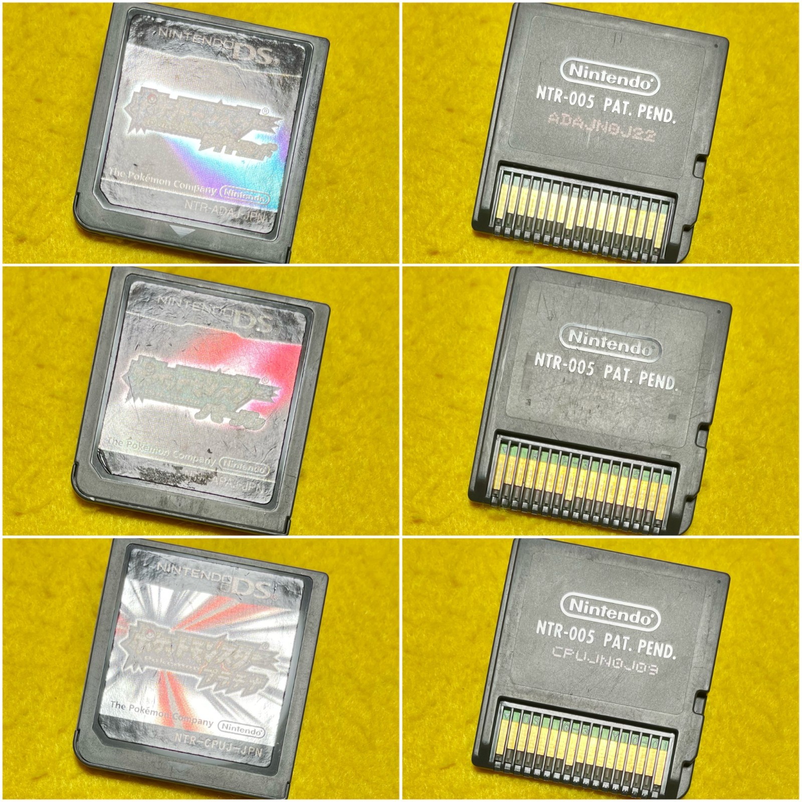 Lot 9 Pokemon Diamond Pearl Platinum Gold Silver Black White 1 2 DS JP Tested