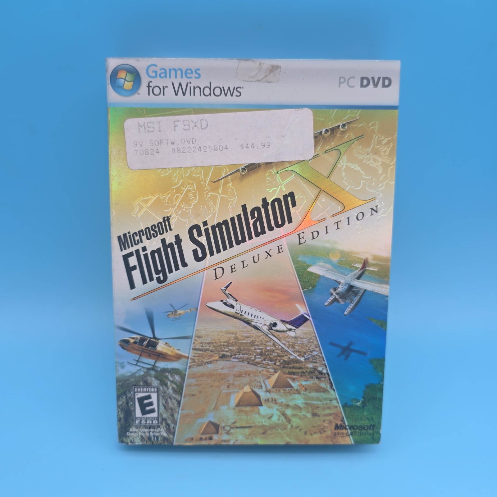 Microsoft Flight Simulator X Deluxe Edition – PC Flying Sim – New Sealed w/ Slip