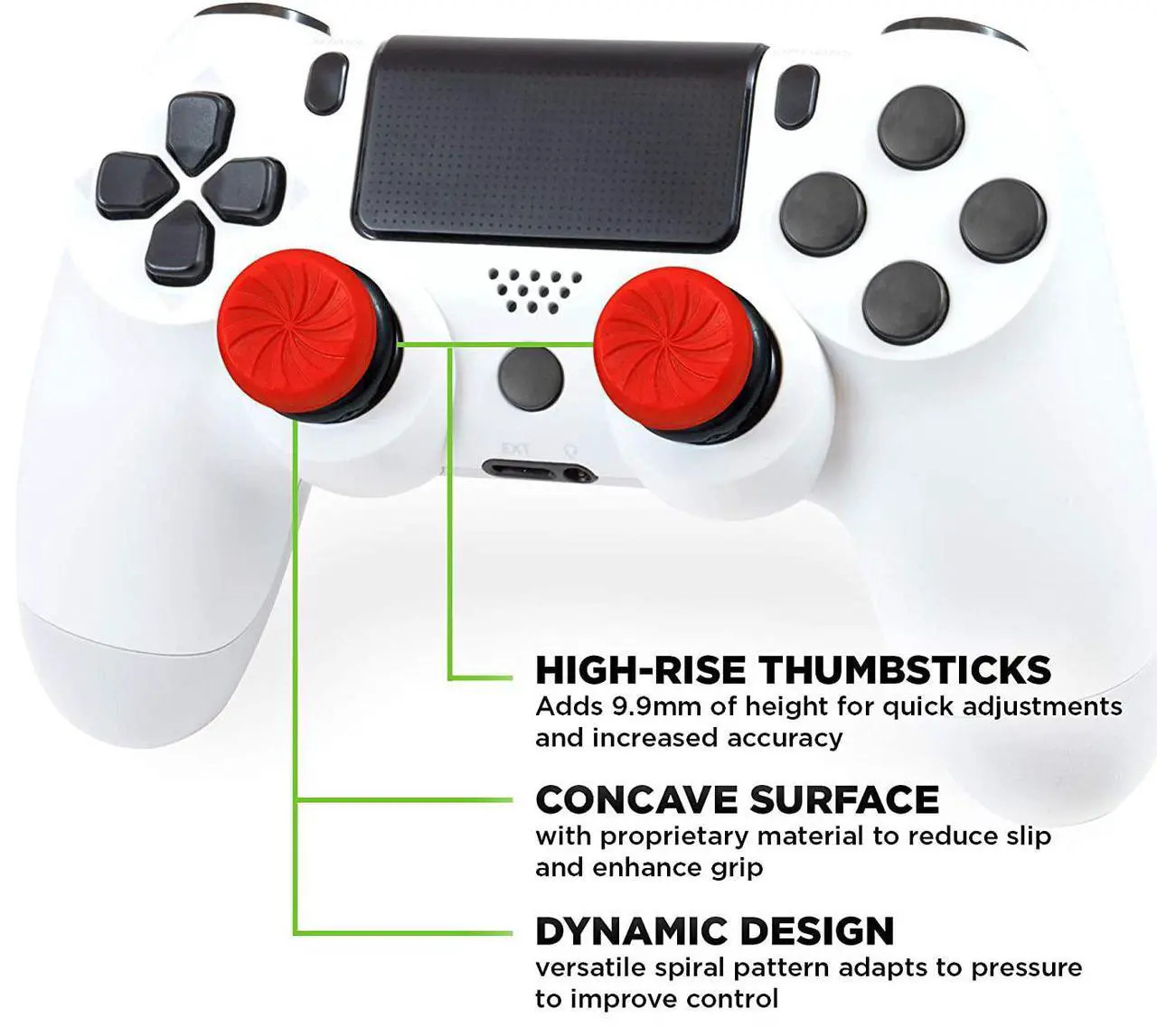 KontrolFreek FPS Thumbsticks for PS4/PS5 – Red Inferno – Ships Fast