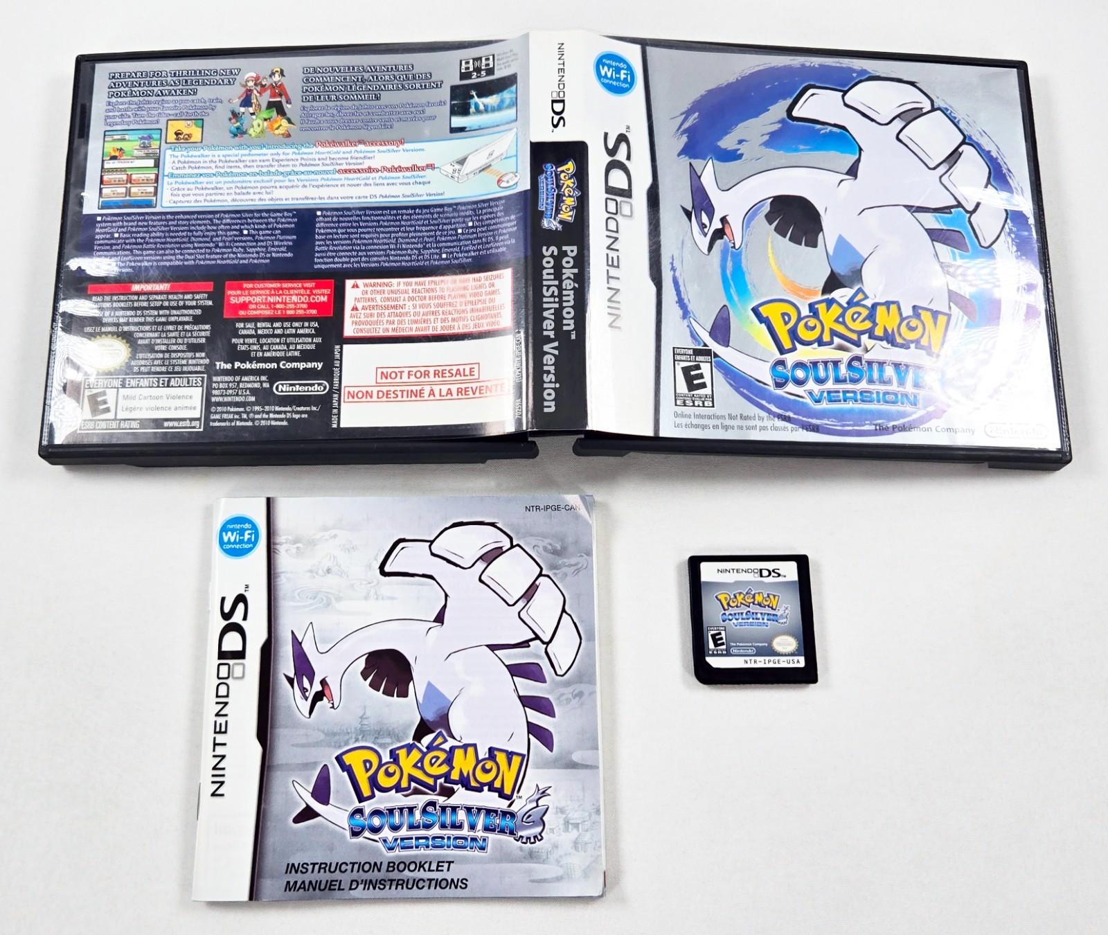 POKEMON SOUL SILVER Complete Game 2010 Authentic Nintendo DS Tested SoulSilver