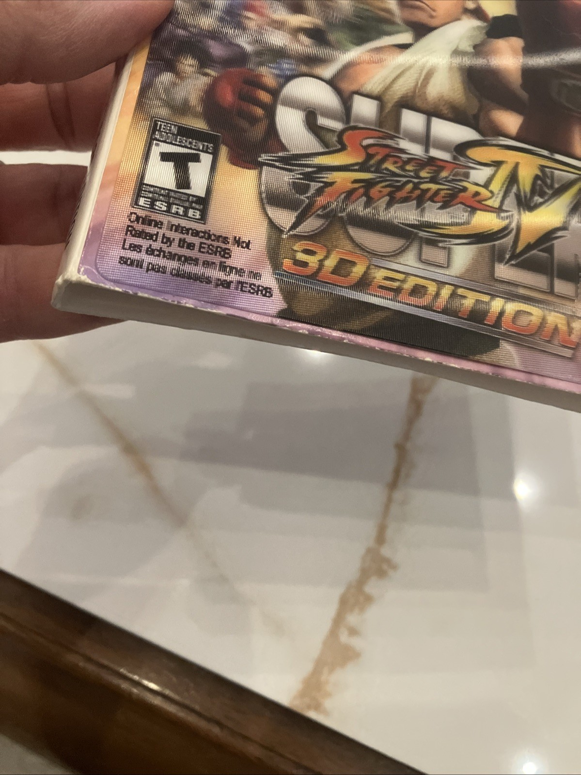 Super Street Fighter IV 3D Edition, Nintendo 3DS Lenticular Slipcover CIB Tested