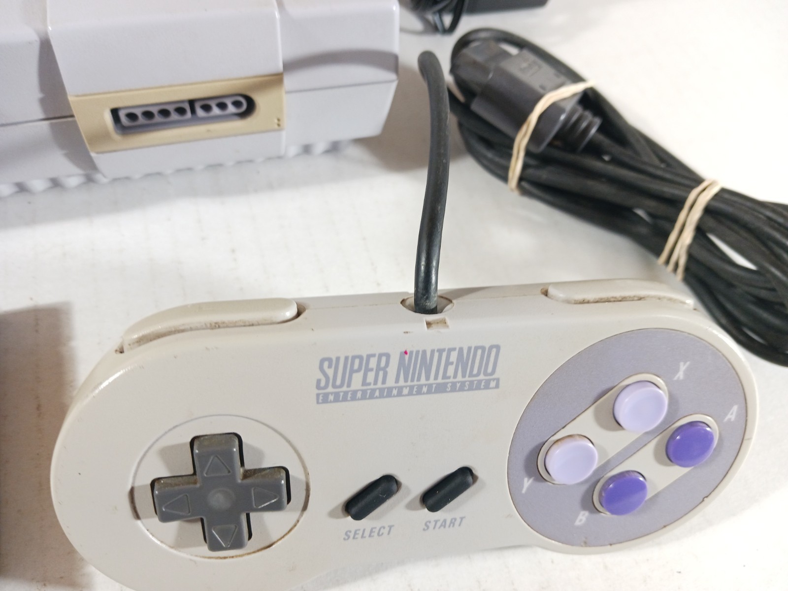 SNES Starter Set Super Nintendo Mario World Lot Fully Tested Saves Cords