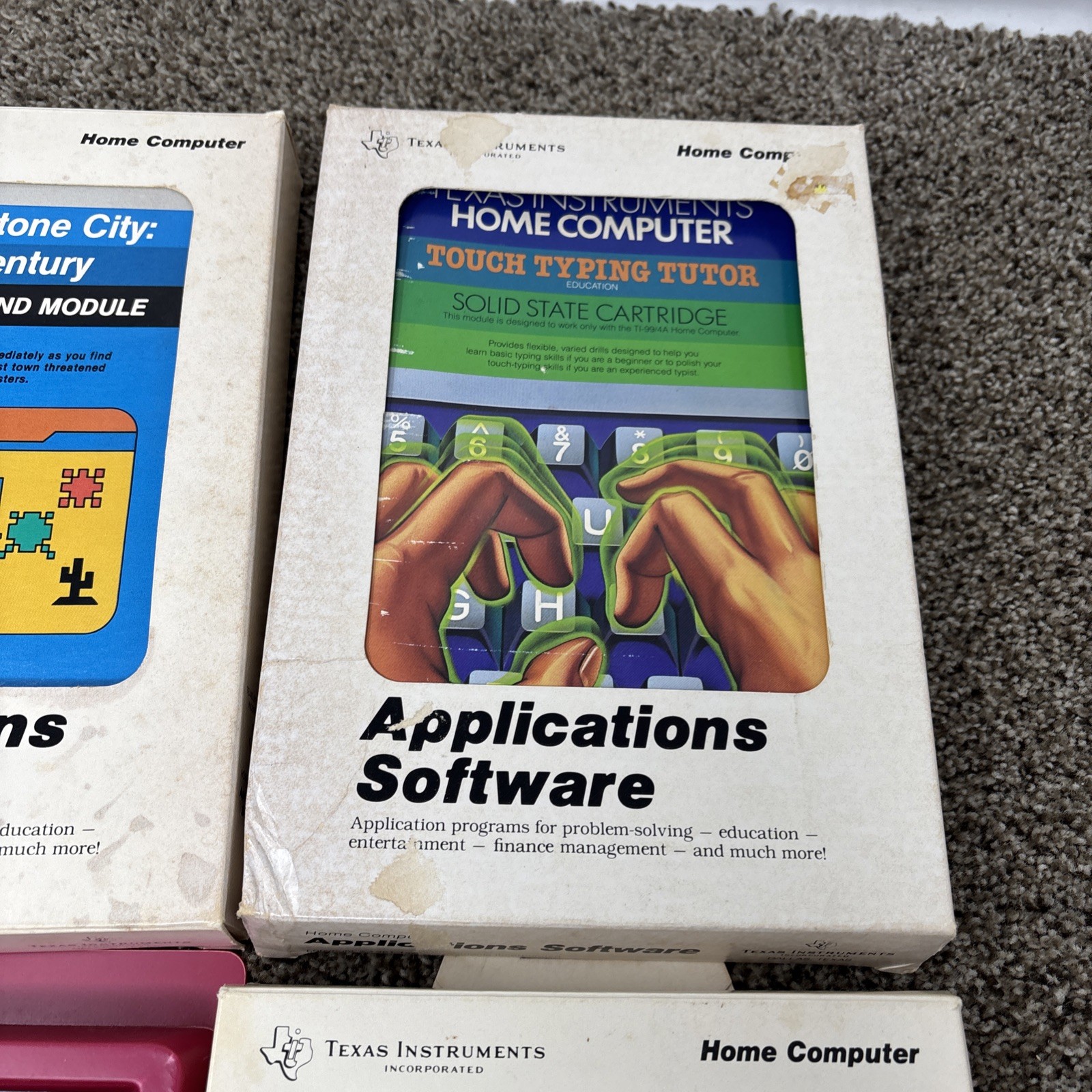 Ti99/4a CIB Game Lot Jawbreaker ii Tombstone City Football Touch Game Lot Tested