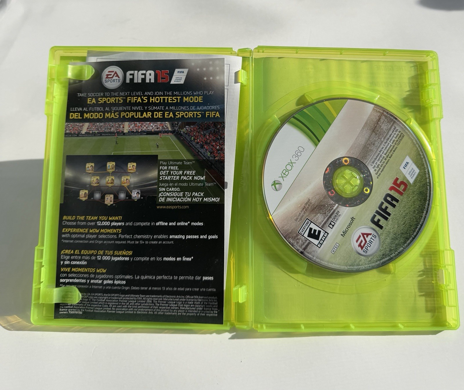 EA Sports FIFA 15 Xbox 360 Better with Kinect E Rated NTSC-U/C 2014