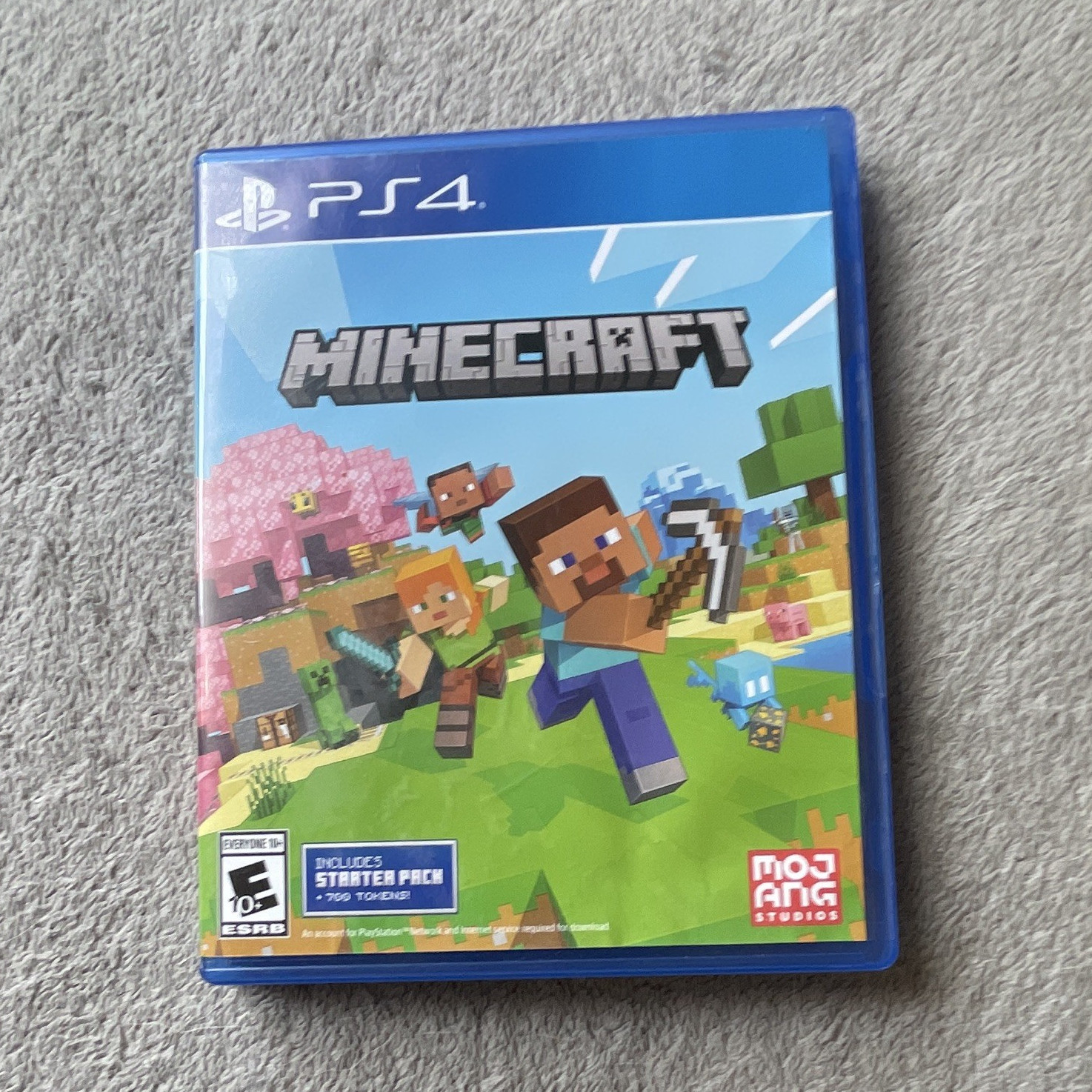 Mojang Minecraft (PS4) NTSC-U/C E10+ 2024 Multiplayer Manual w/ Case