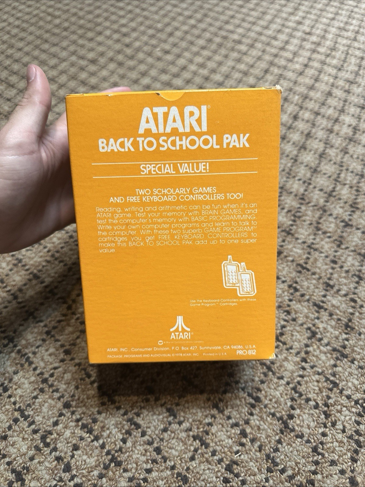 Atari 2600 Back To School Pak Brain Games & Basic Programming With Controllers