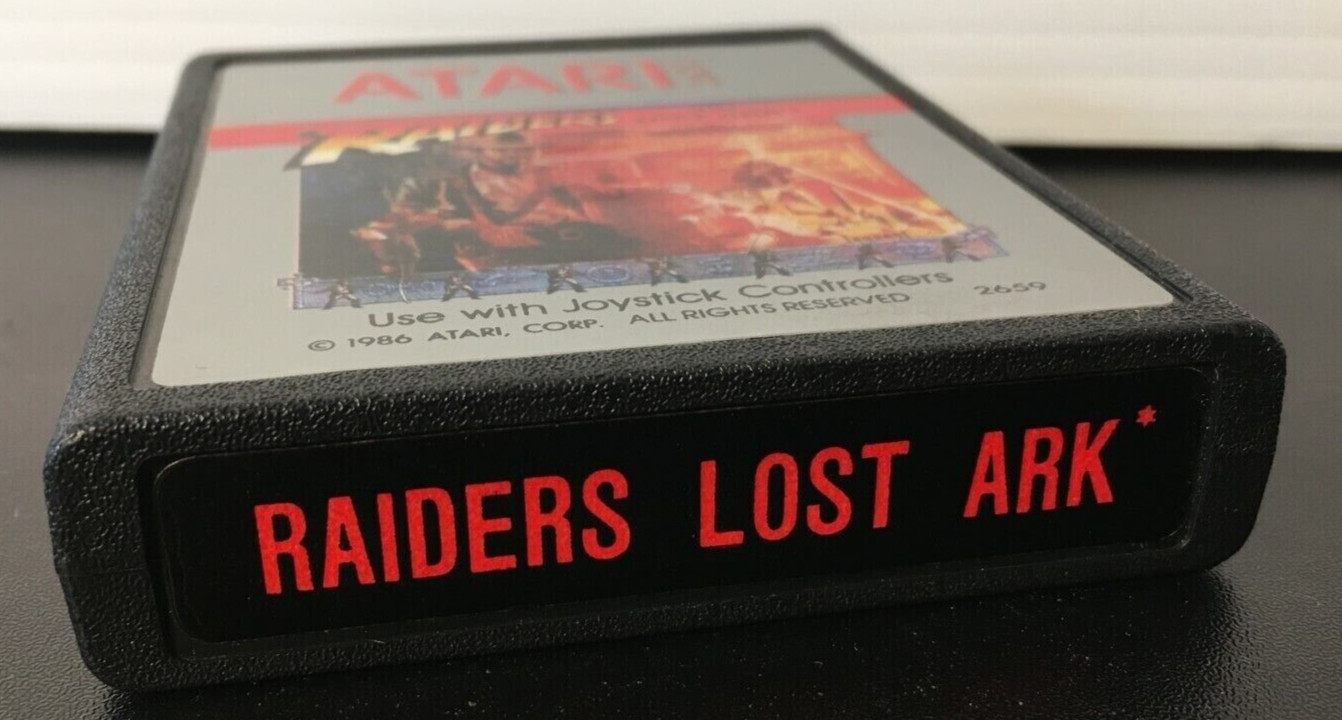 ATARI 2600 Raiders of the Lost Ark LABEL ERROR “RAIDERS LOST ARK” Rarity