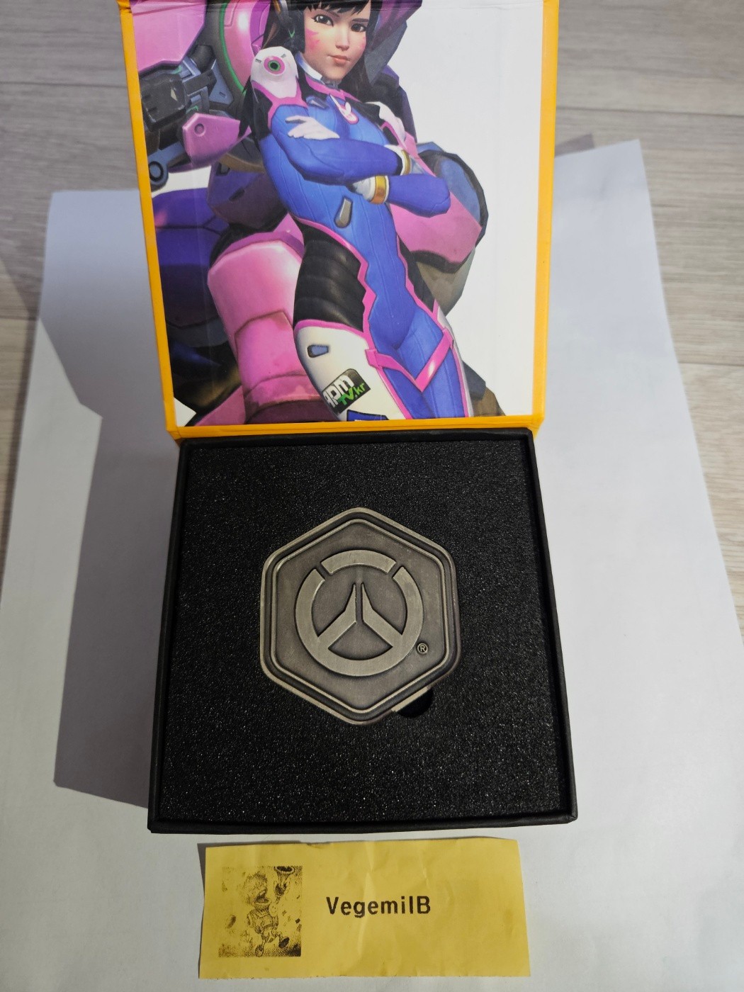 Blizzard OverWatch 1st Anniversary D.va Silver Coin (2017 Korea)