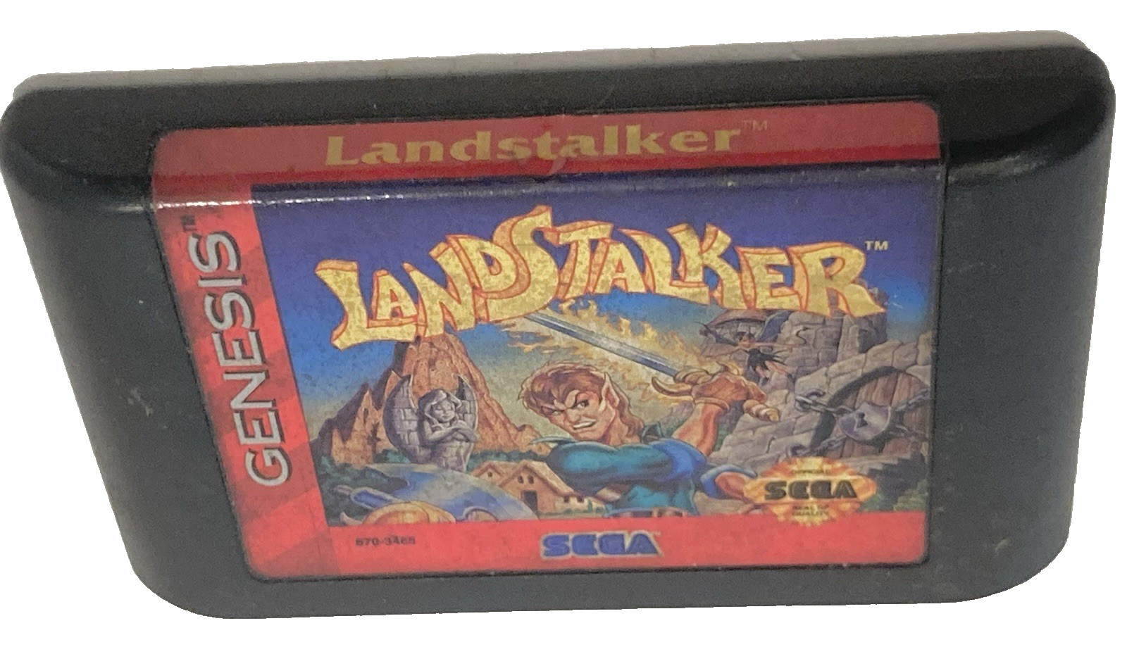 Sega Genesis 16 bit game Landstalker game cartridge only untested
