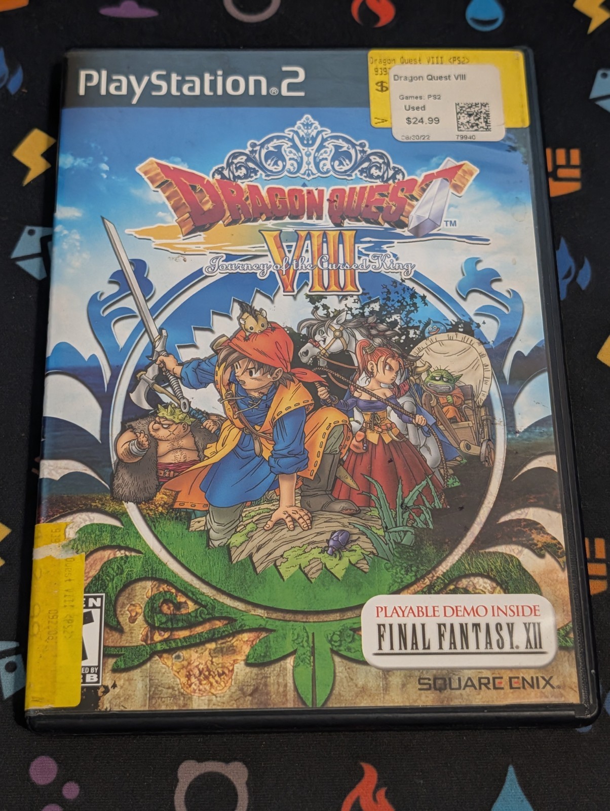 Dragon Quest VIII: Journey of the Cursed King (Sony PS2) Minty Disc W/ Reg Card