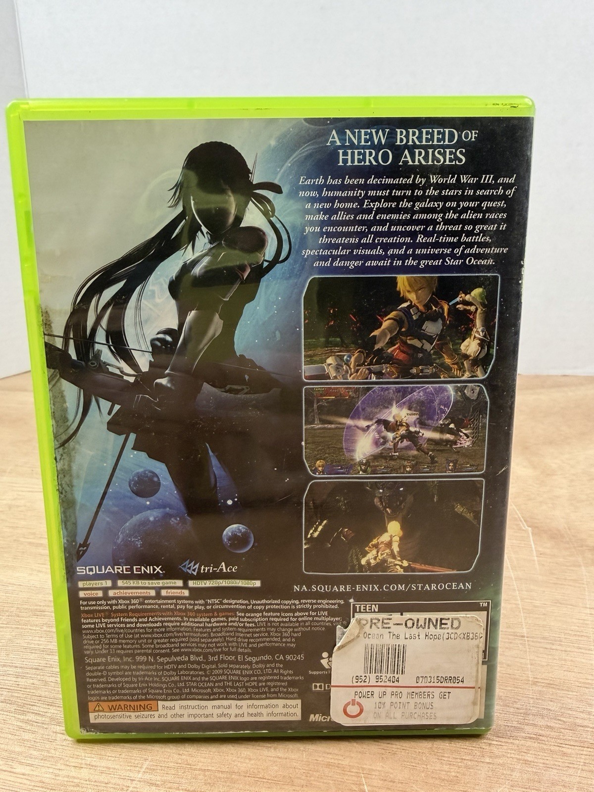 Square Enix Star Ocean: The Last Hope (Xbox 360) w/ Manual T NTSC-U/C 2009