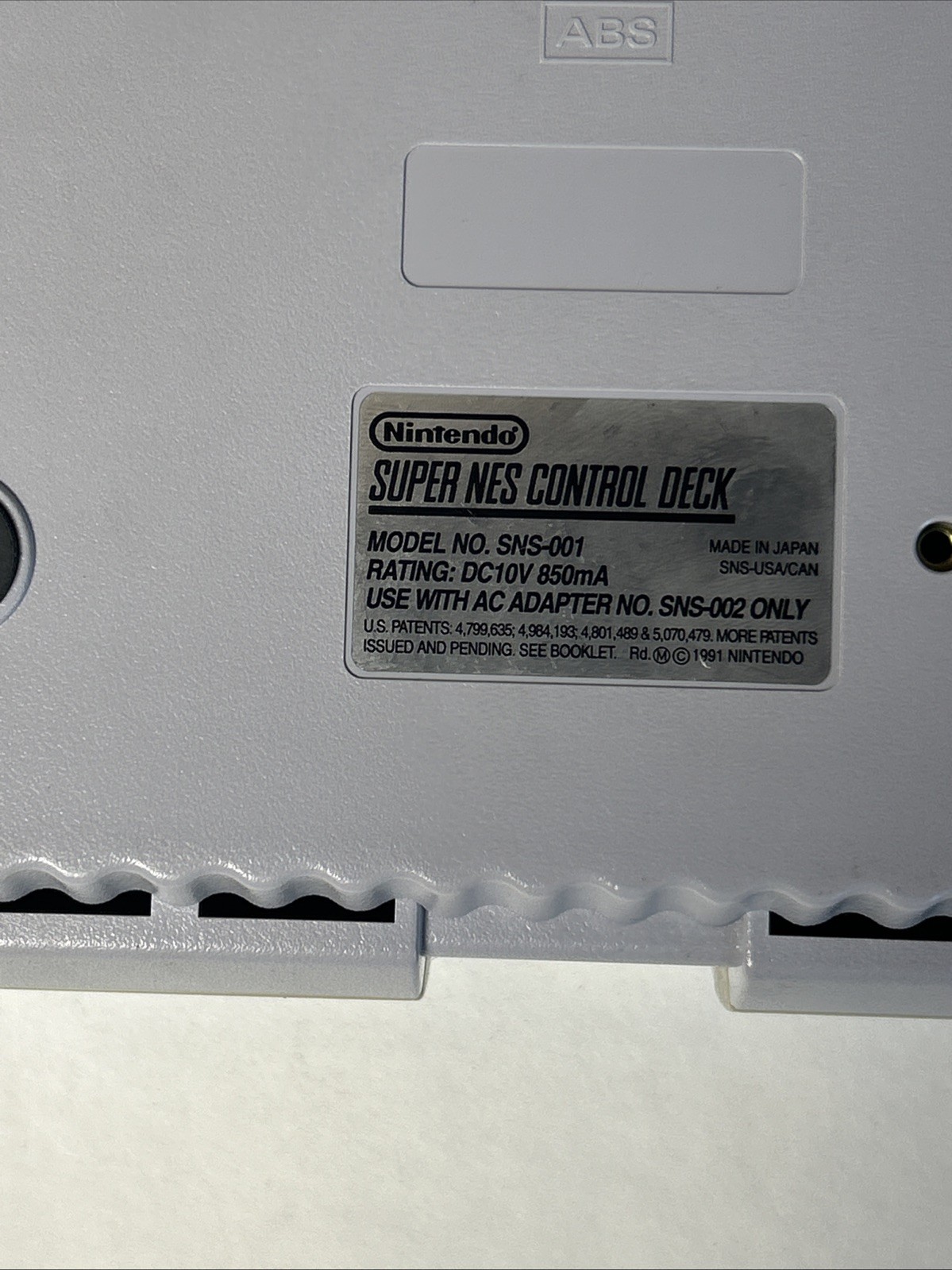 Super Nintendo Entertainment System SNES SNS-001 Console W Mario World All OEM