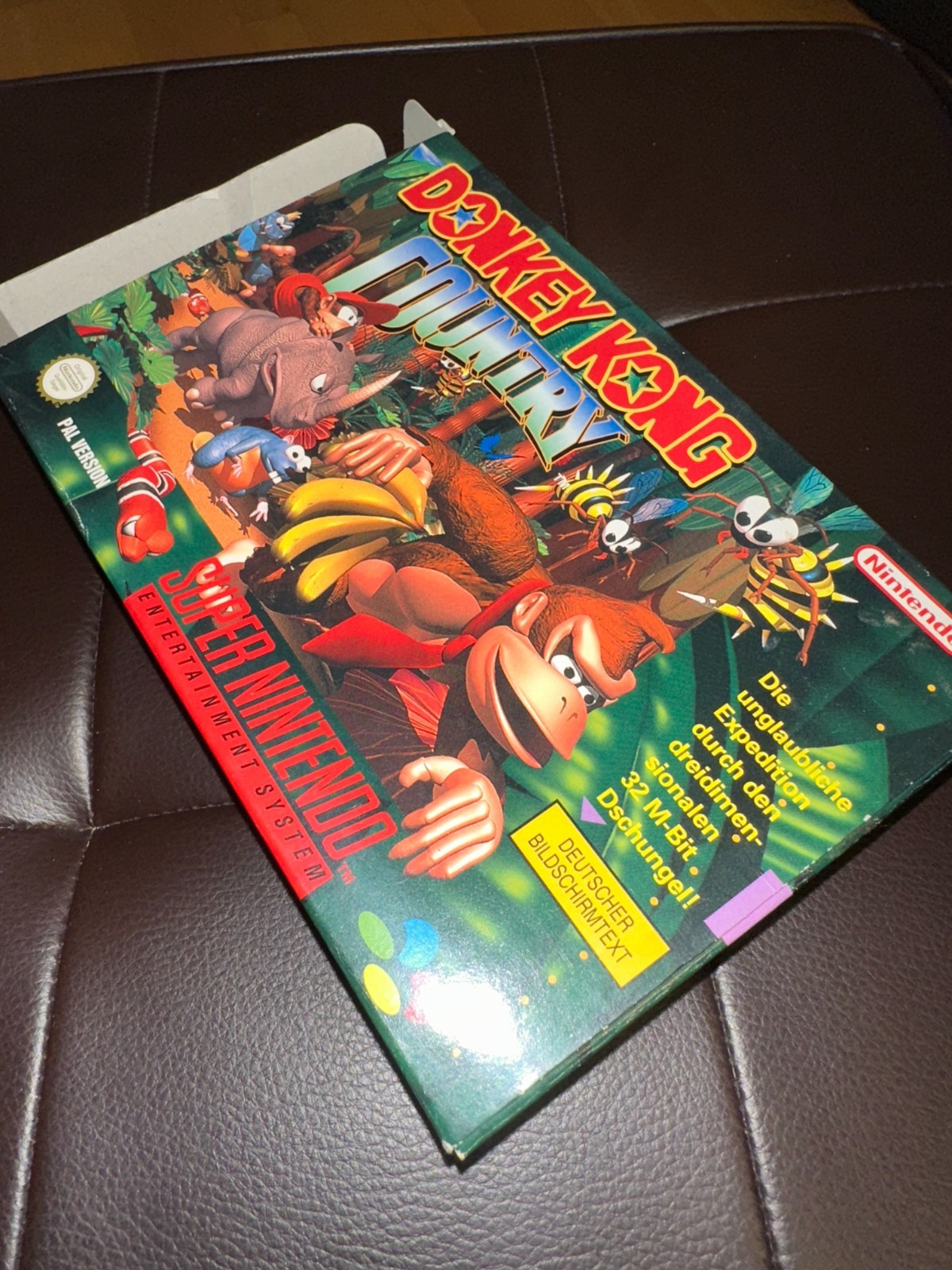 Donkey Kong Country SNES PAL CIB Complete German Version Authentic