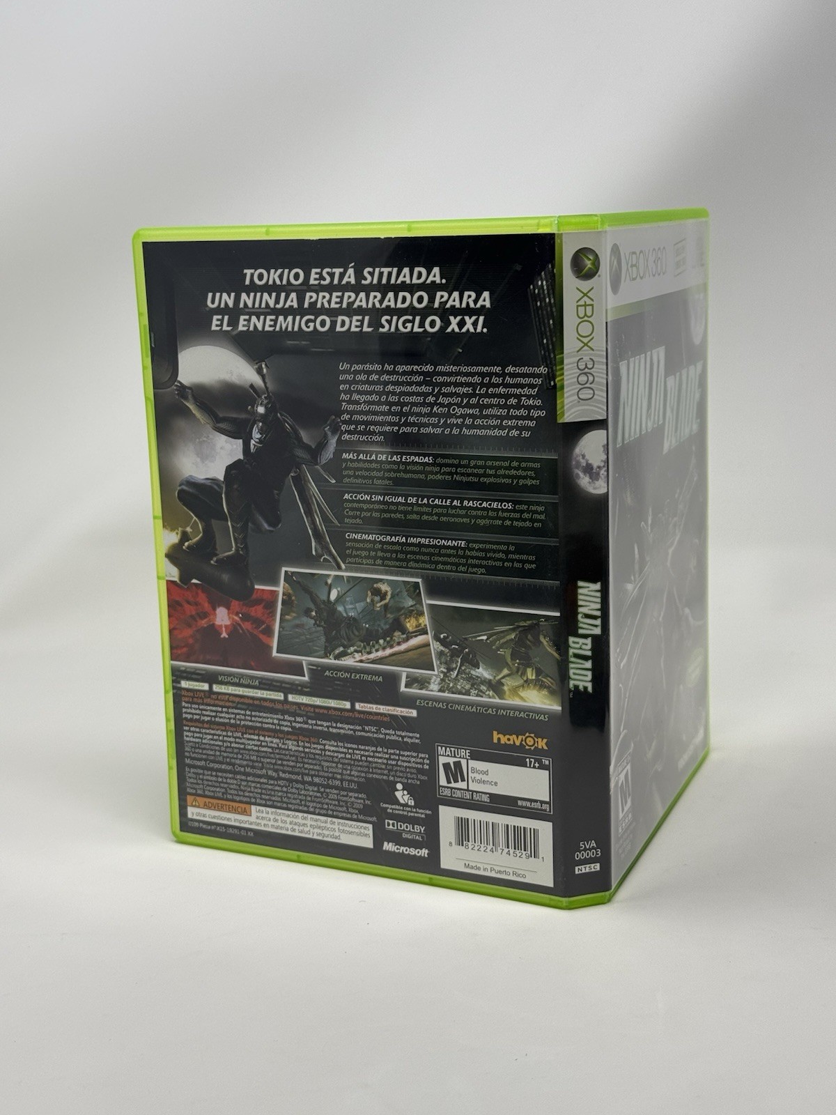 Ninja Blade Microsoft Xbox 360 Complete CIB Pristine Disc Authentic Tested Works