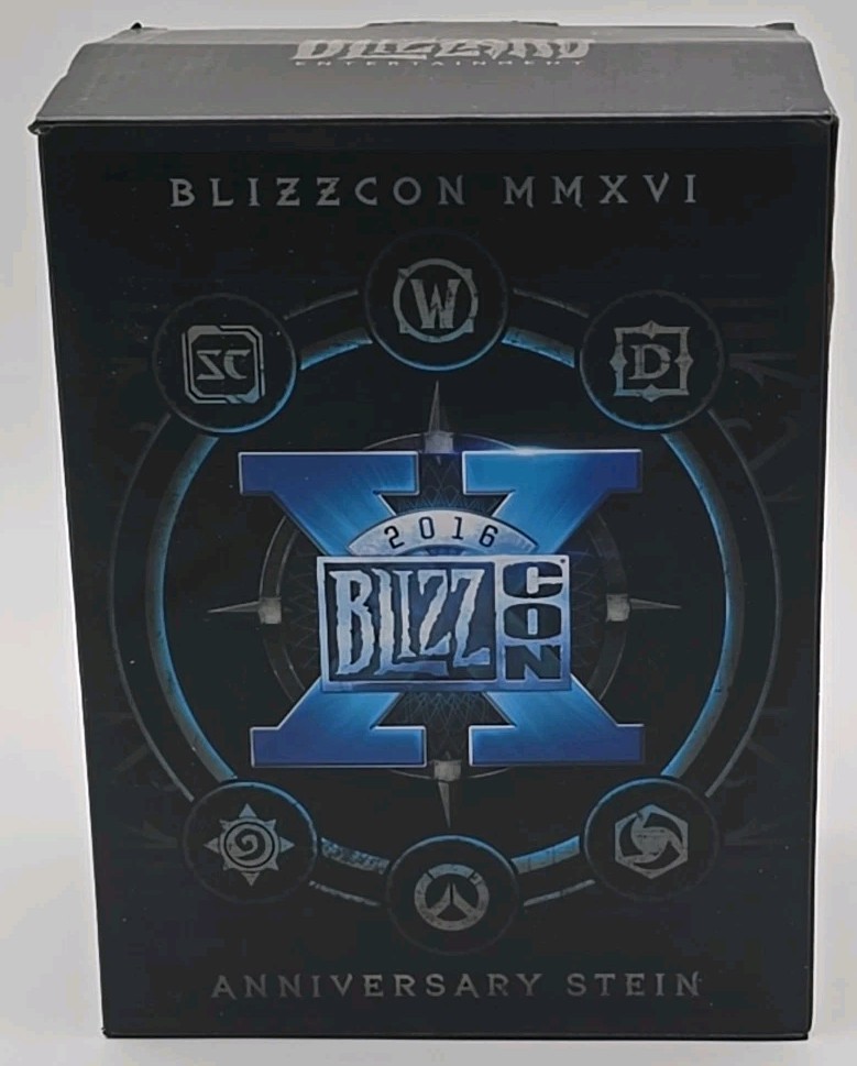 Blizzard Entertainment – Blizzcon 2016 – 10th Anniversary Collectible Stein New