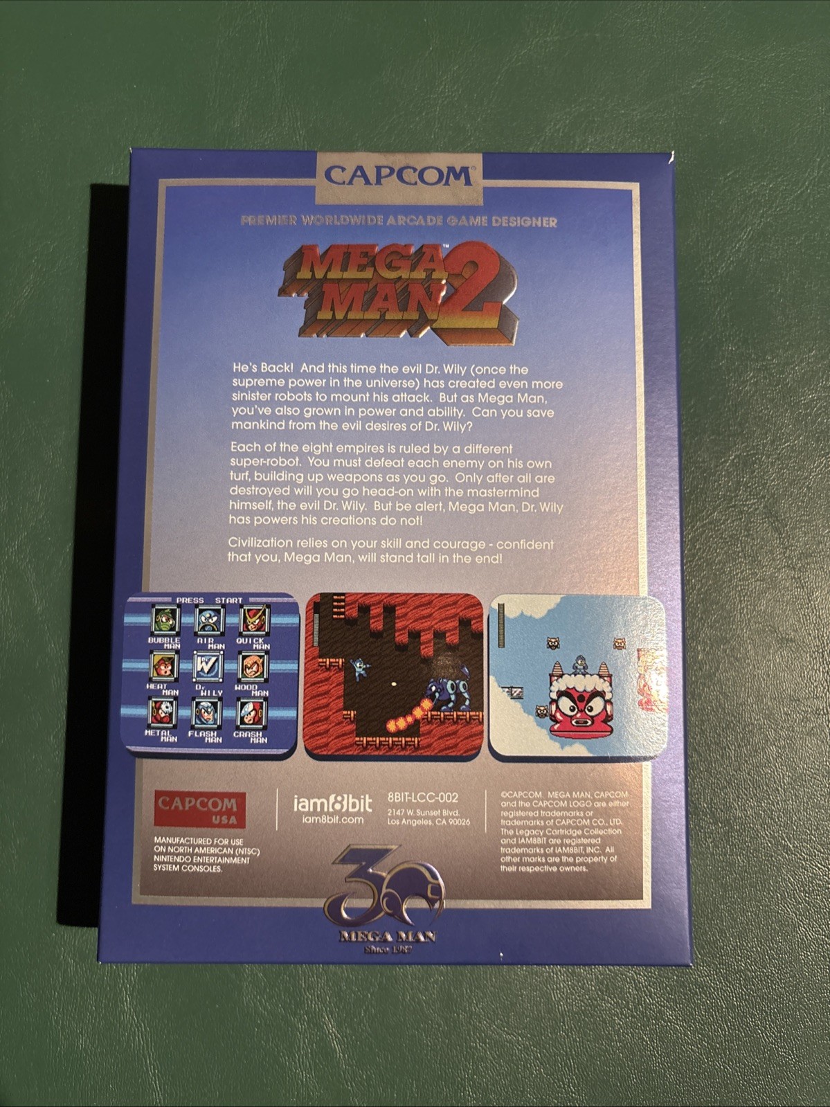Mega Man 2 NES 30th Anniversary iam8bit Blue Legacy Cartridge Collection Capcom