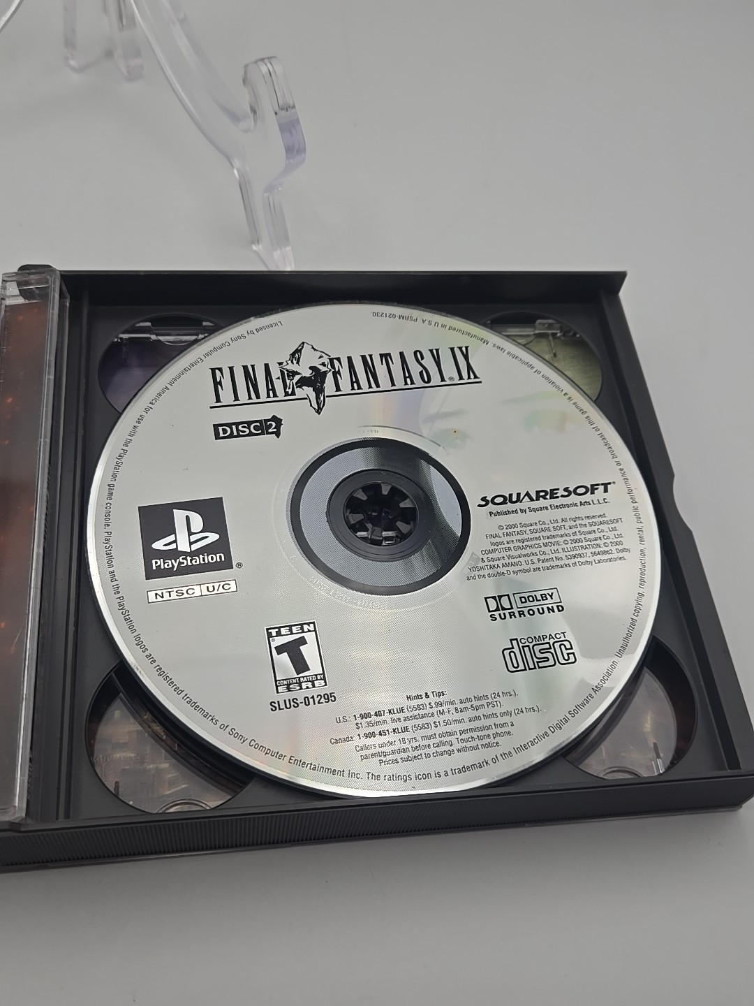 Final Fantasy IX 9 – Sony PlayStation 2000 Black Label Complete Great Condition