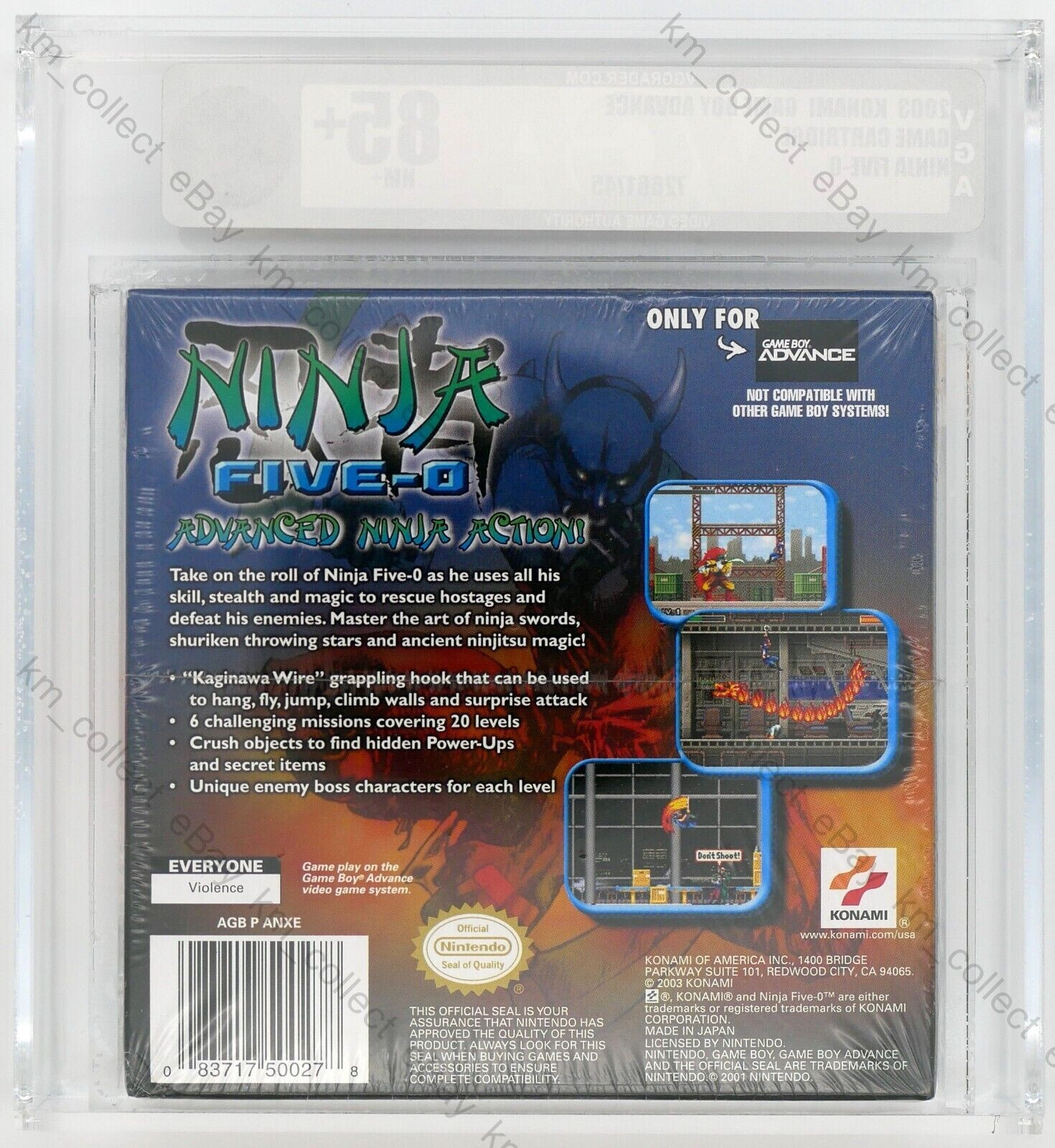 Ninja Five-O | Nintendo Game Boy Advance GBA | NEW SEALED GRADED VGA 85+ GOLD