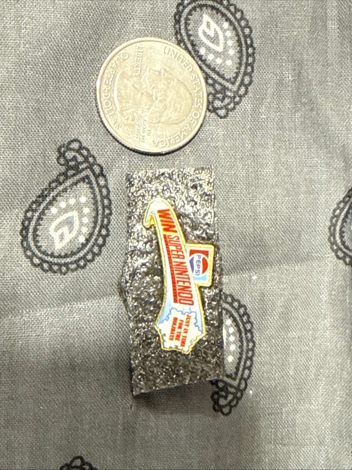 Vintage 1980’s 1990’s Nintendo Pepsi Win Super Nintendo Employee Pin NOS