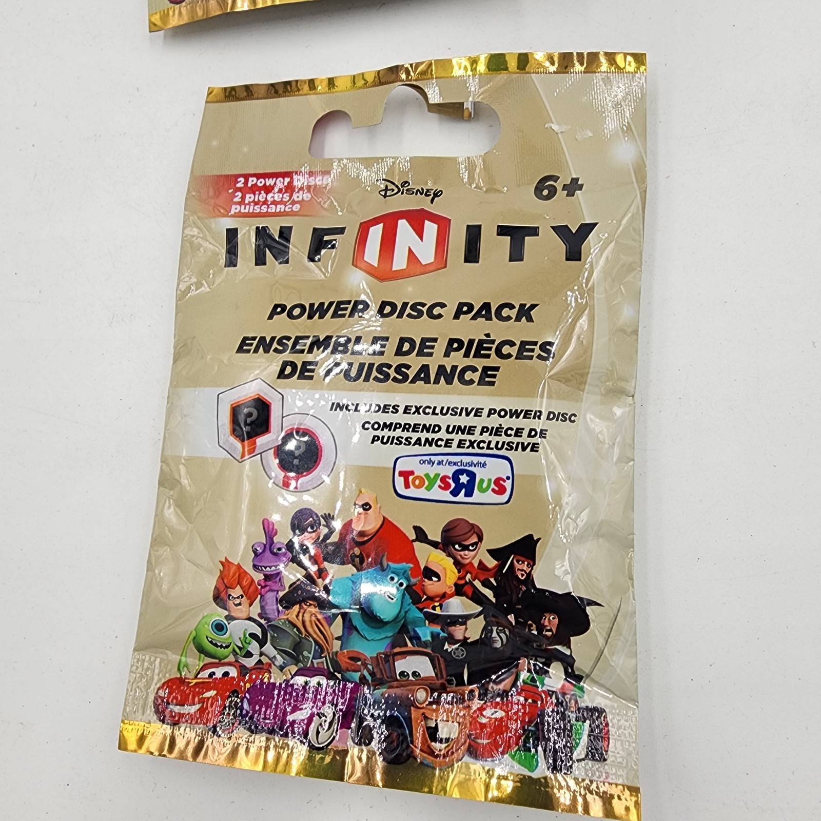 Lot of 4, Disney INFINITY Power Disc Packs GOLD Edition Blind Bags *sealed