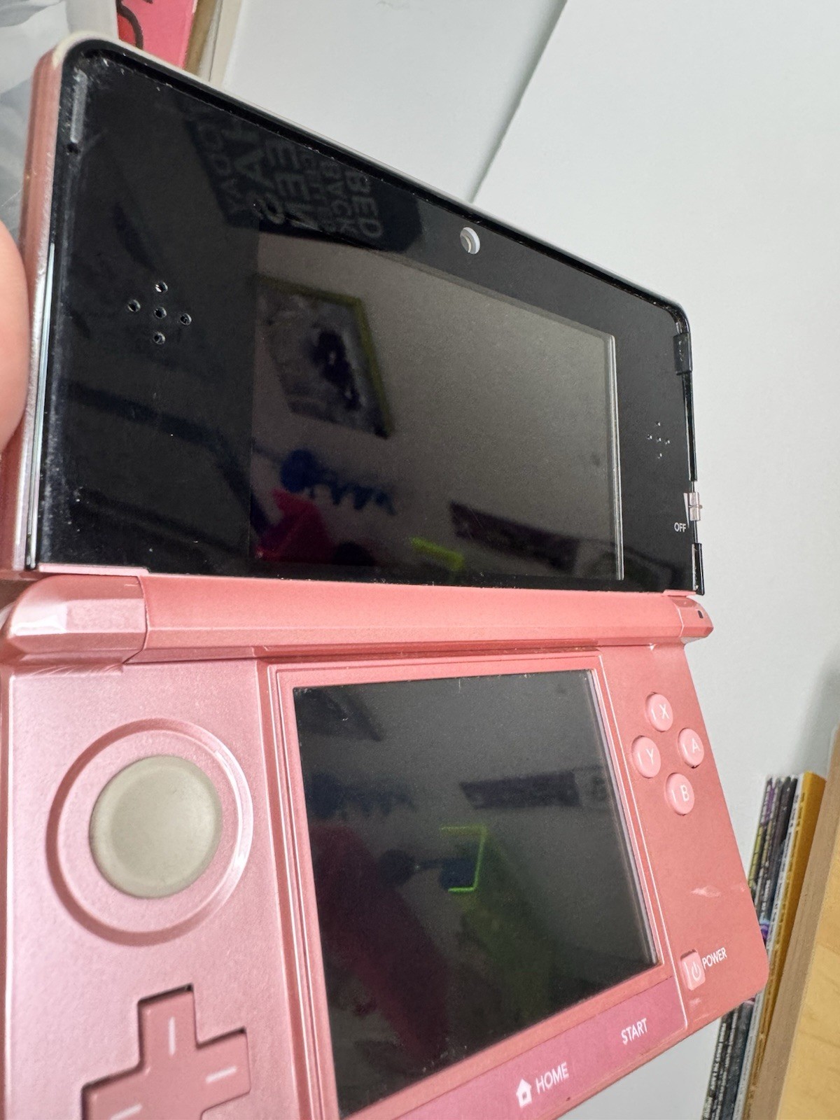 Nintendo 3DS Pink Handheld Console Wi-Fi, Headphone Jack, Box Dock Manual (READ)