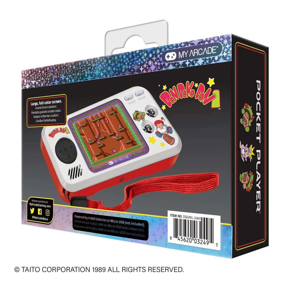 My Arcade Don Doko Don Pocket Player Portable: 3 Built In Games