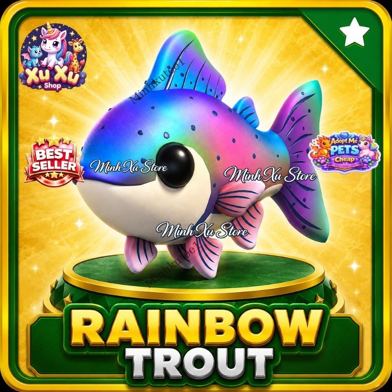 🌈 Rainbow Trout | Tealwood Monster Combo Summer Pet Adopt M1e – Fast Delivery ⚡