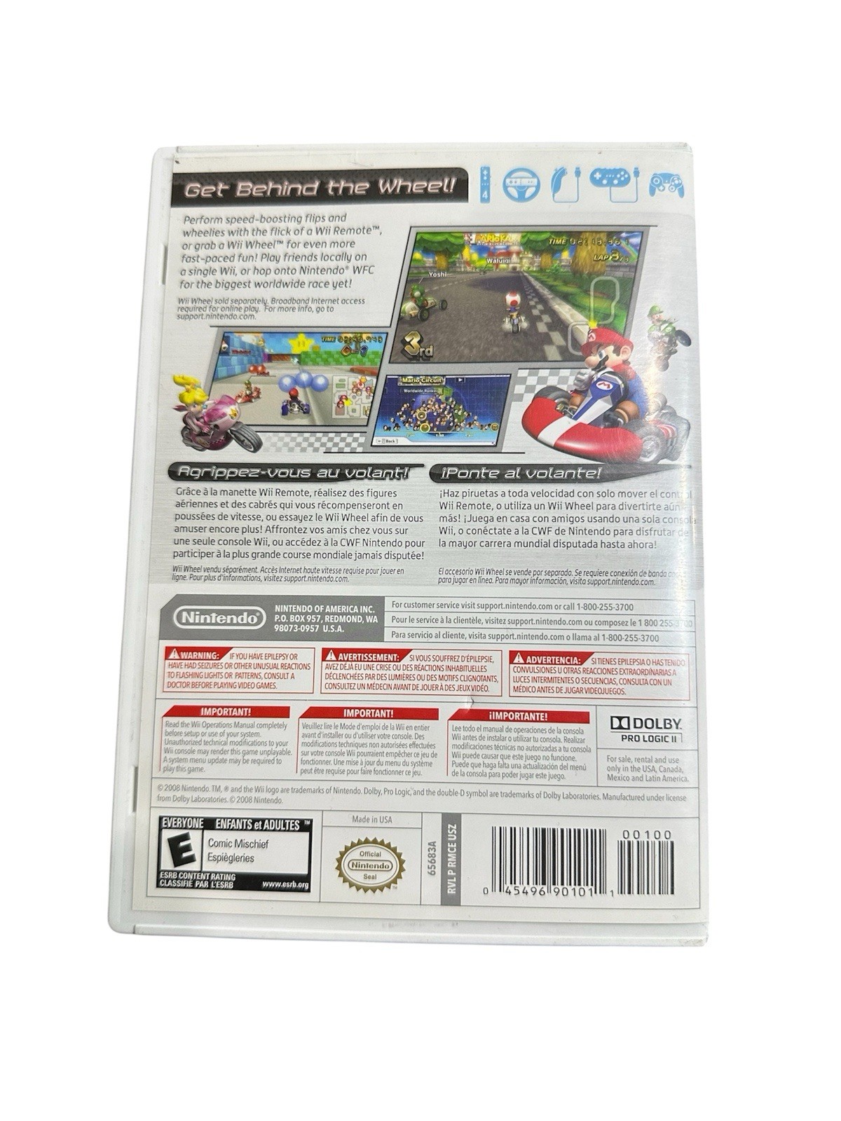 Mario Kart Wii Complete CIB Nintendo Wii Game With Manual Tested Working