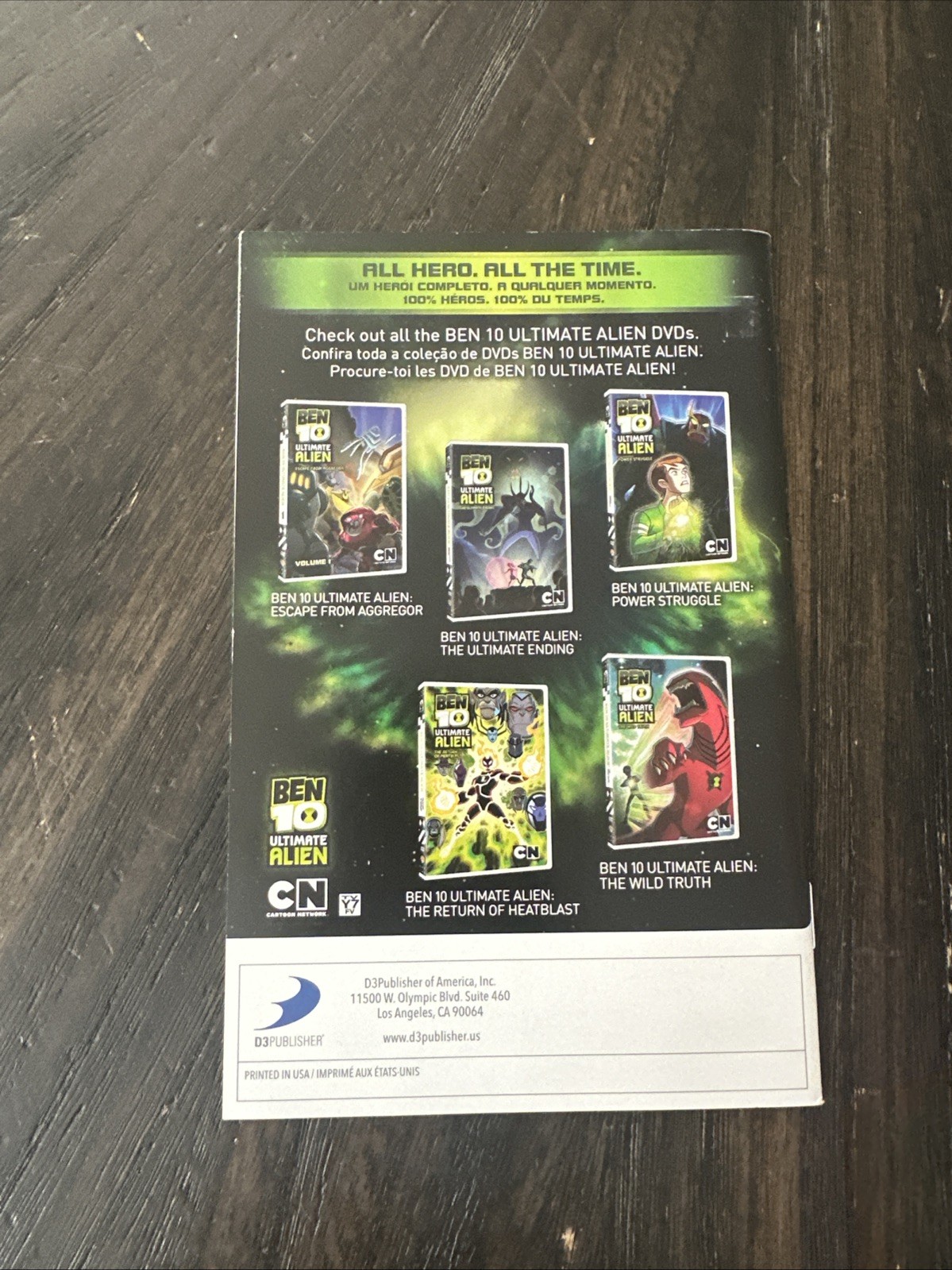 Nintendo Wii Manual Only Ben 10 Omniverse