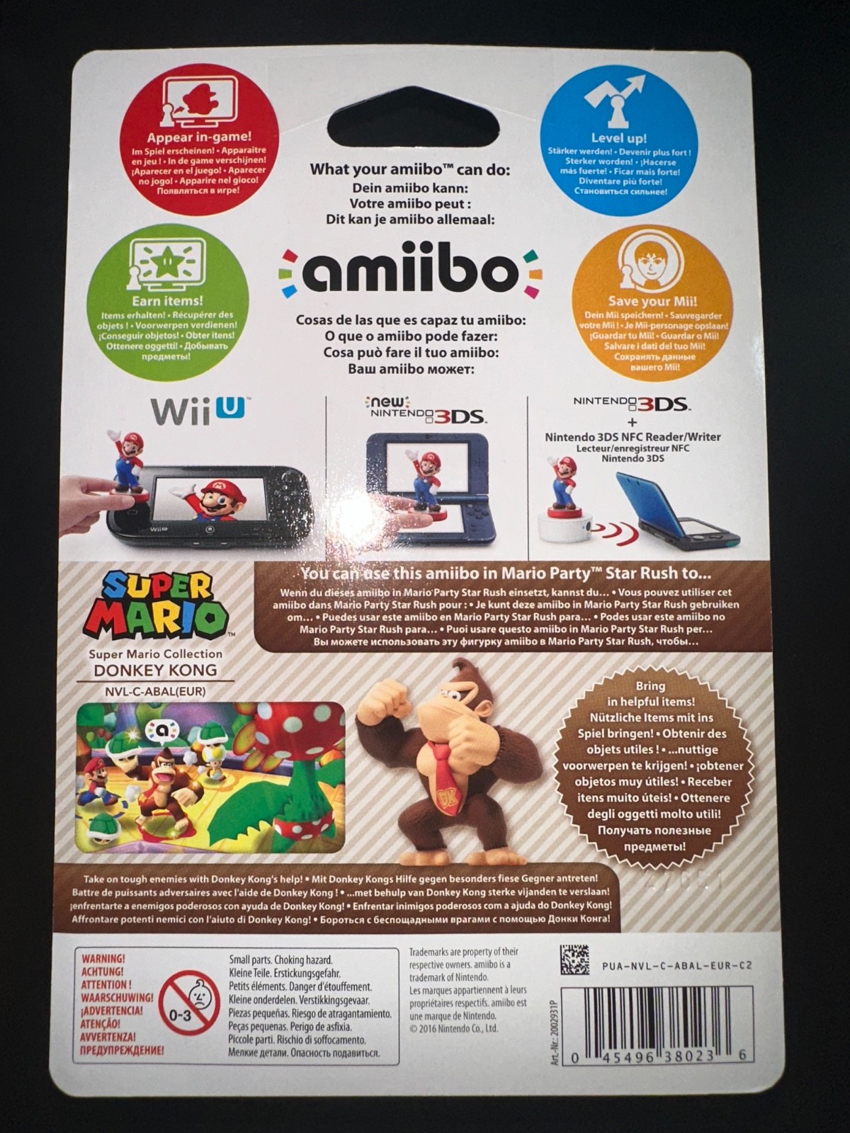 Donkey Kong Amiibo Super Mario Series Nintendo Brand New Factory Sealed!
