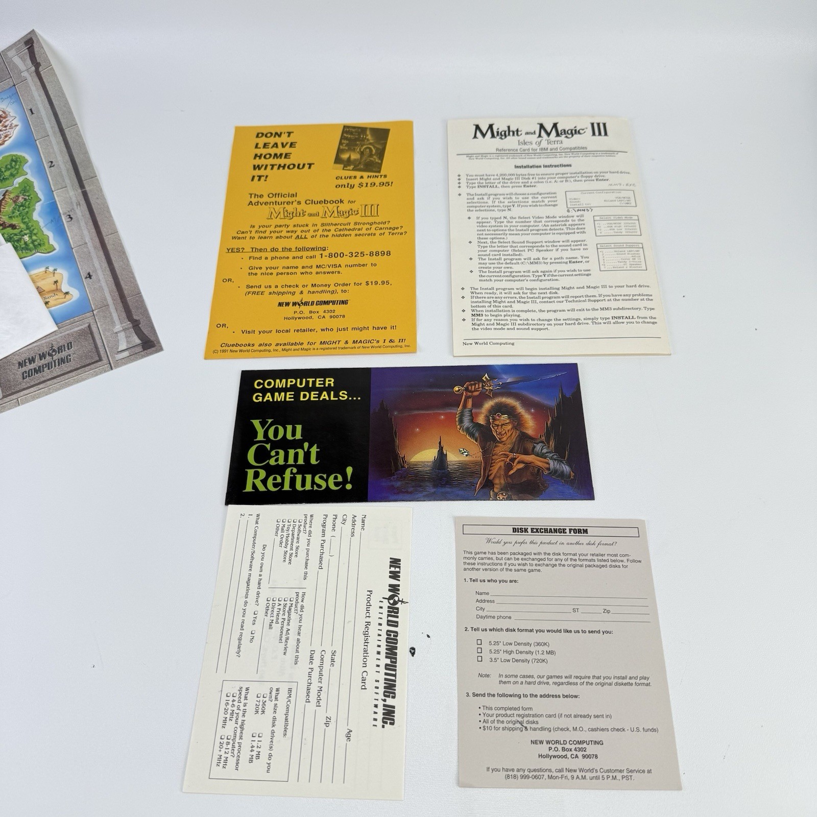 MIGHT AND MAGIC III 3: Isles of Terra IBM/PC GAME Complete In Box, Floppy Discs
