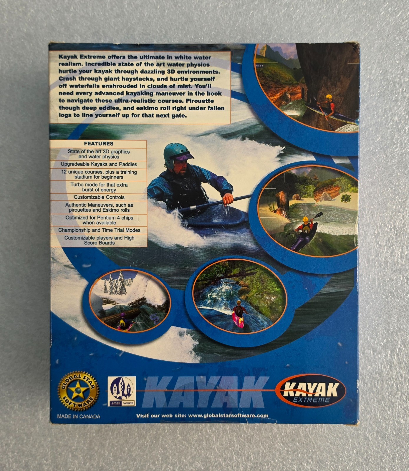 Kayak Extreme PC CD-ROM Whitewater Kayaking Game Global Star Software
