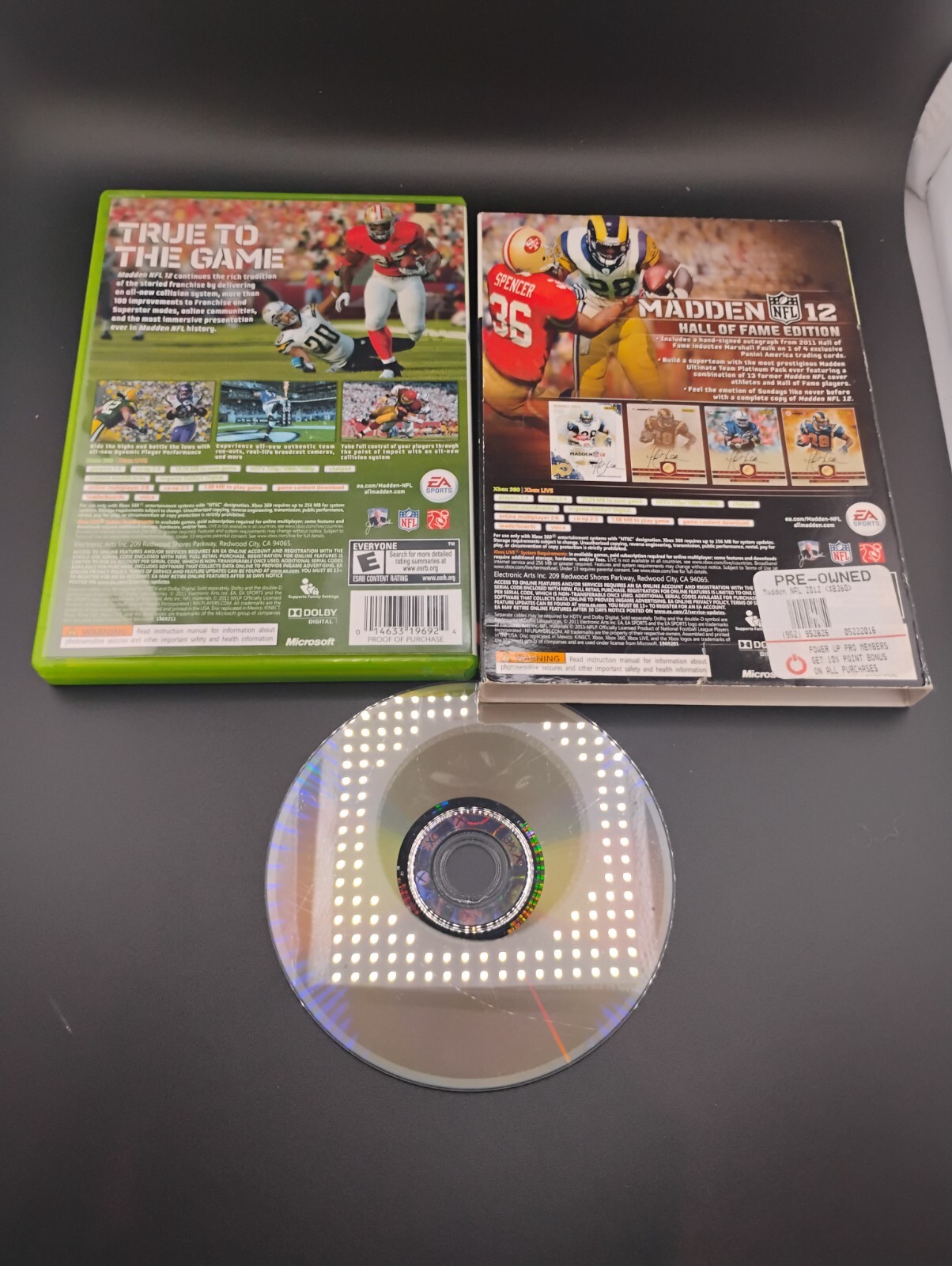 Madden NFL 12 Hall of Fame Edition With Slipcover XBOX 360 Complete Great Shape