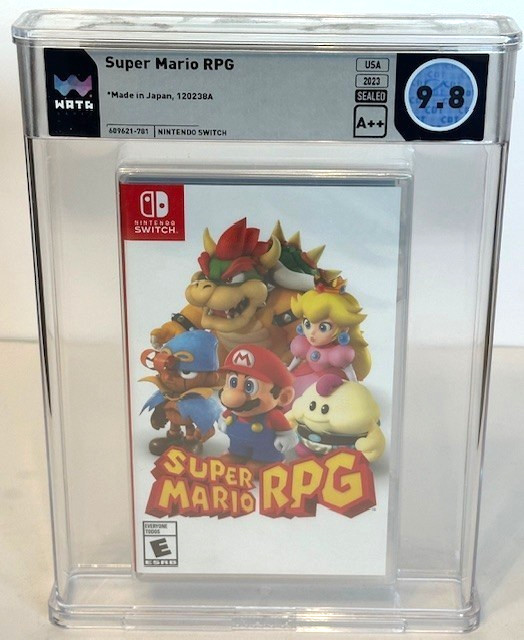 Super Mario RPG Nintendo Switch ~ 1st Print ~ WATA Graded 9.8 A++