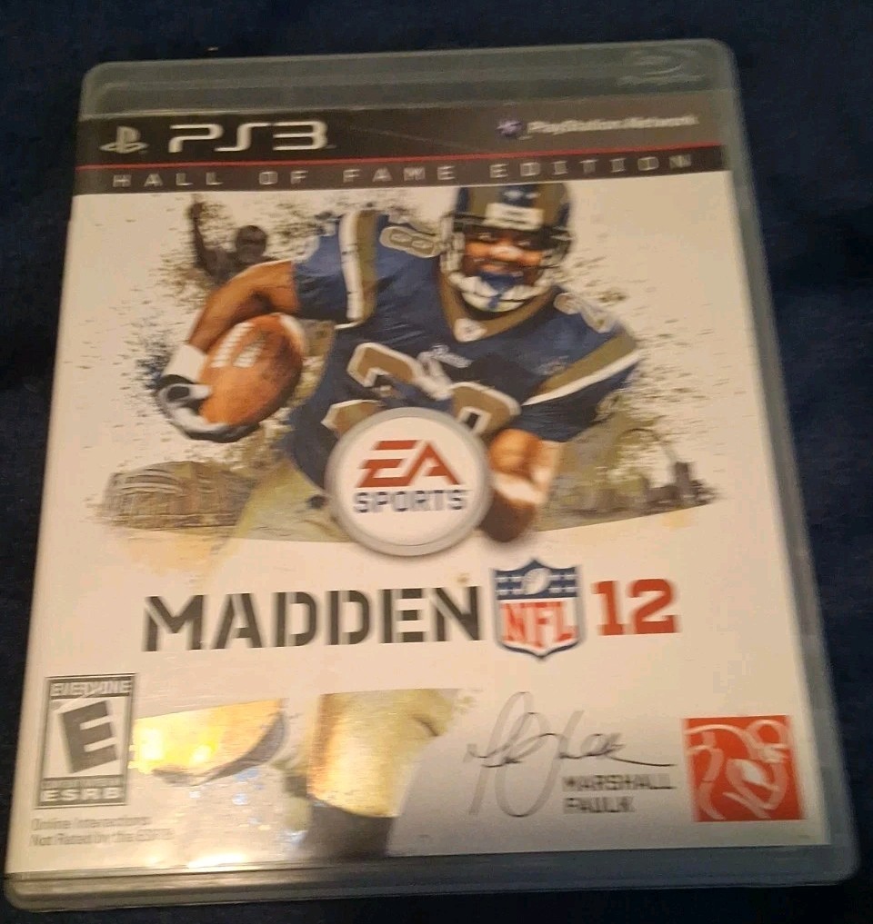MADDEN NFL 12 – PS3, SONY PLAYSTATION 3 – Hall of Fame Edition, NO MANUAL