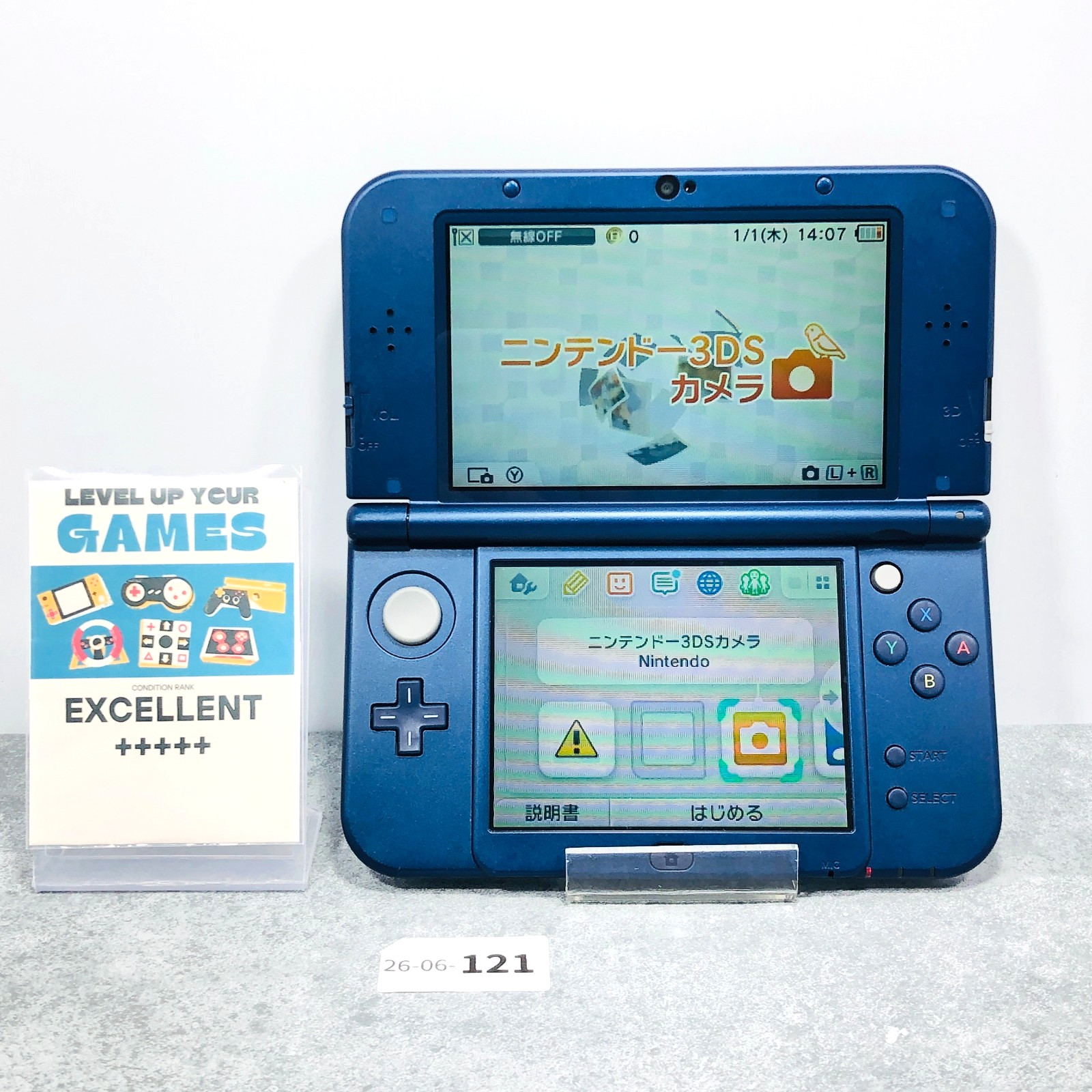 [Top IPS / EX+5] New Nintendo 3DS LL XL Metallic Blue NTSC-J Japanese ver 06-121