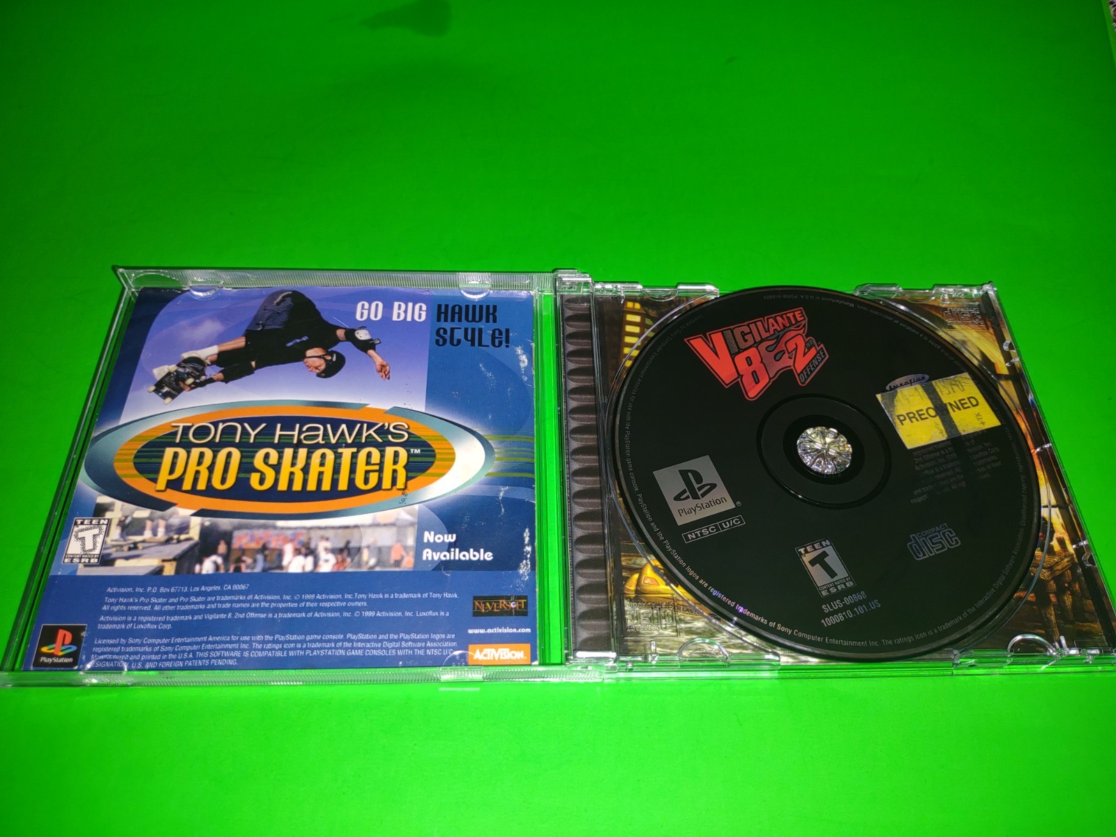 Vigilante 8 2nd Offense (Sony PlayStation 1, 1998 PS1) Complete W/ Reg Tested