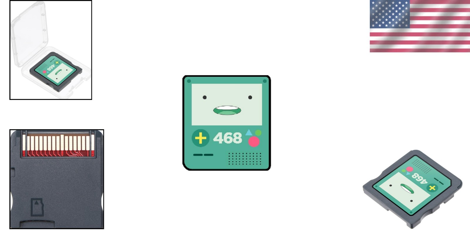 Retro 468-in-1 Game Cartridge: Compatible with DS/3DS – Easy Plug & Play