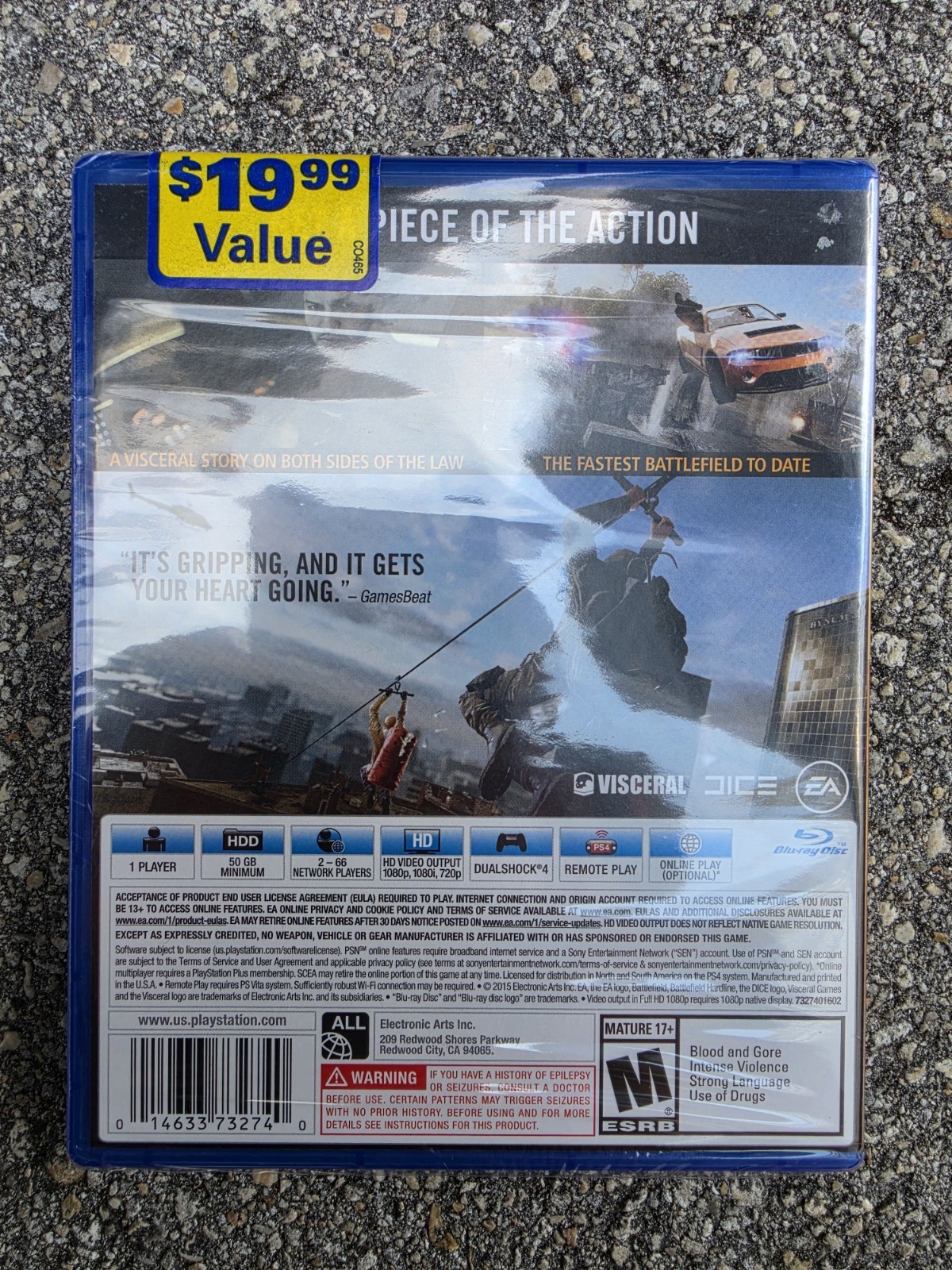 Battlefield Hardline (Sony PlayStation 4, 2015) PS4 PS5