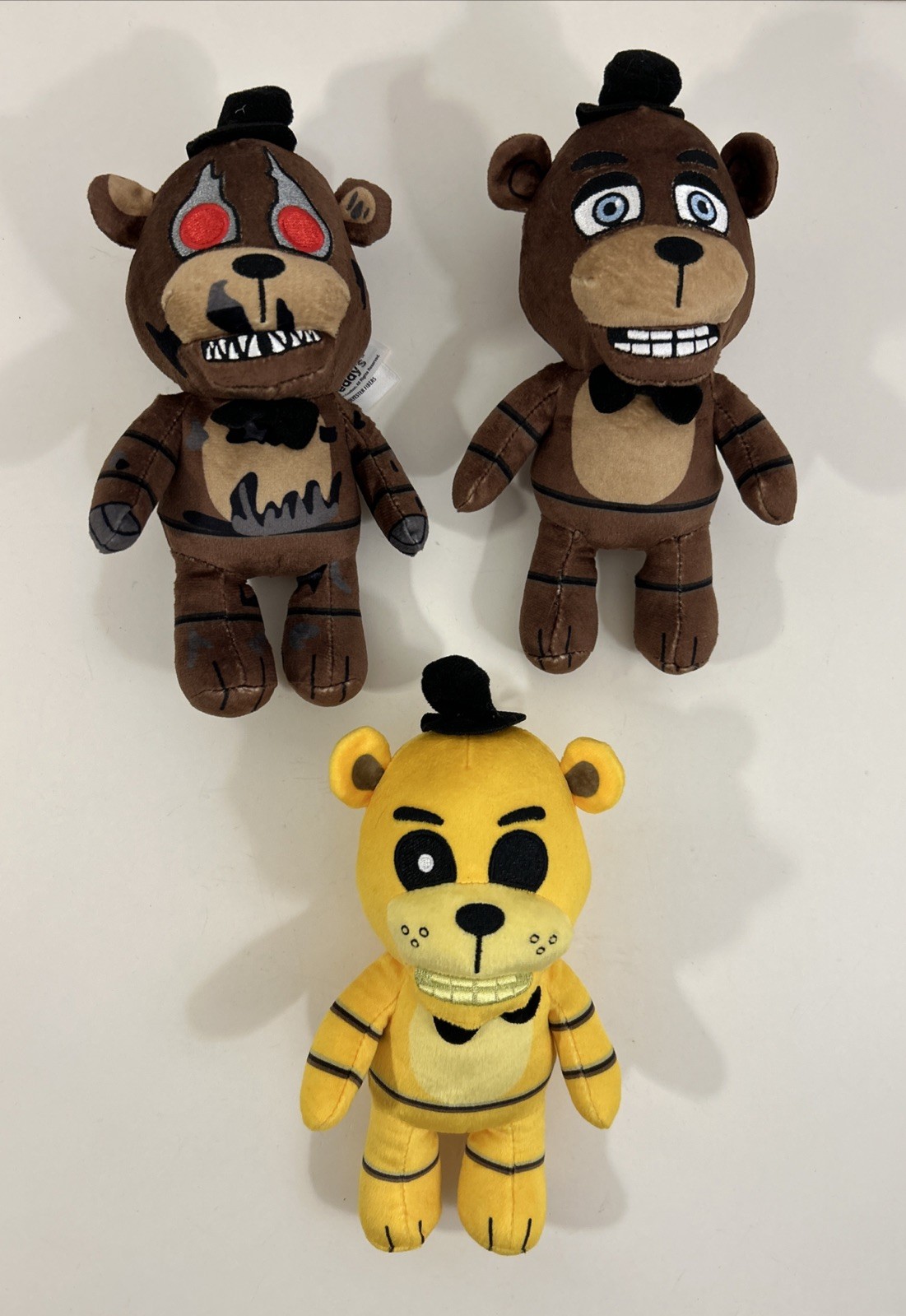2024 Phatmojo FNAF Five Nights at Freddy’s Lot of 3 Plush 9″ Stuffed Animals