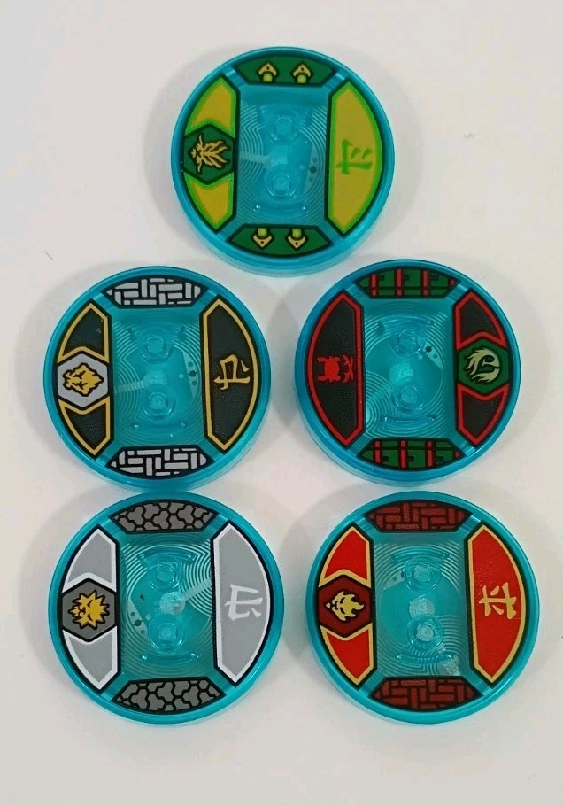 LEGO Dimensions Tag Disk Lot Ninjago Nya Lloyd Kai Zane Cole