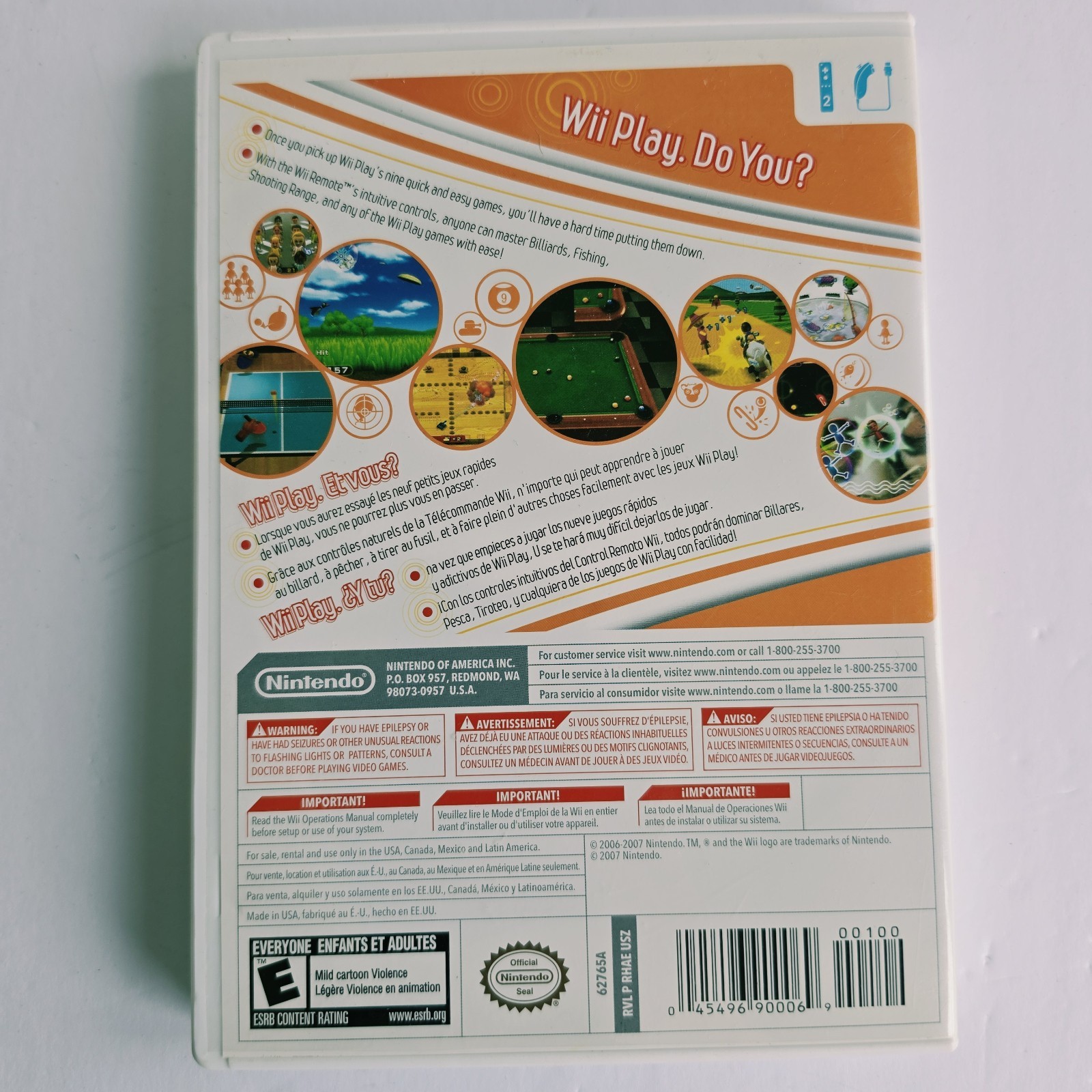 Nintendo Wii Play (Nintendo Wii) E NTSC-U/C Multiplayer Manual